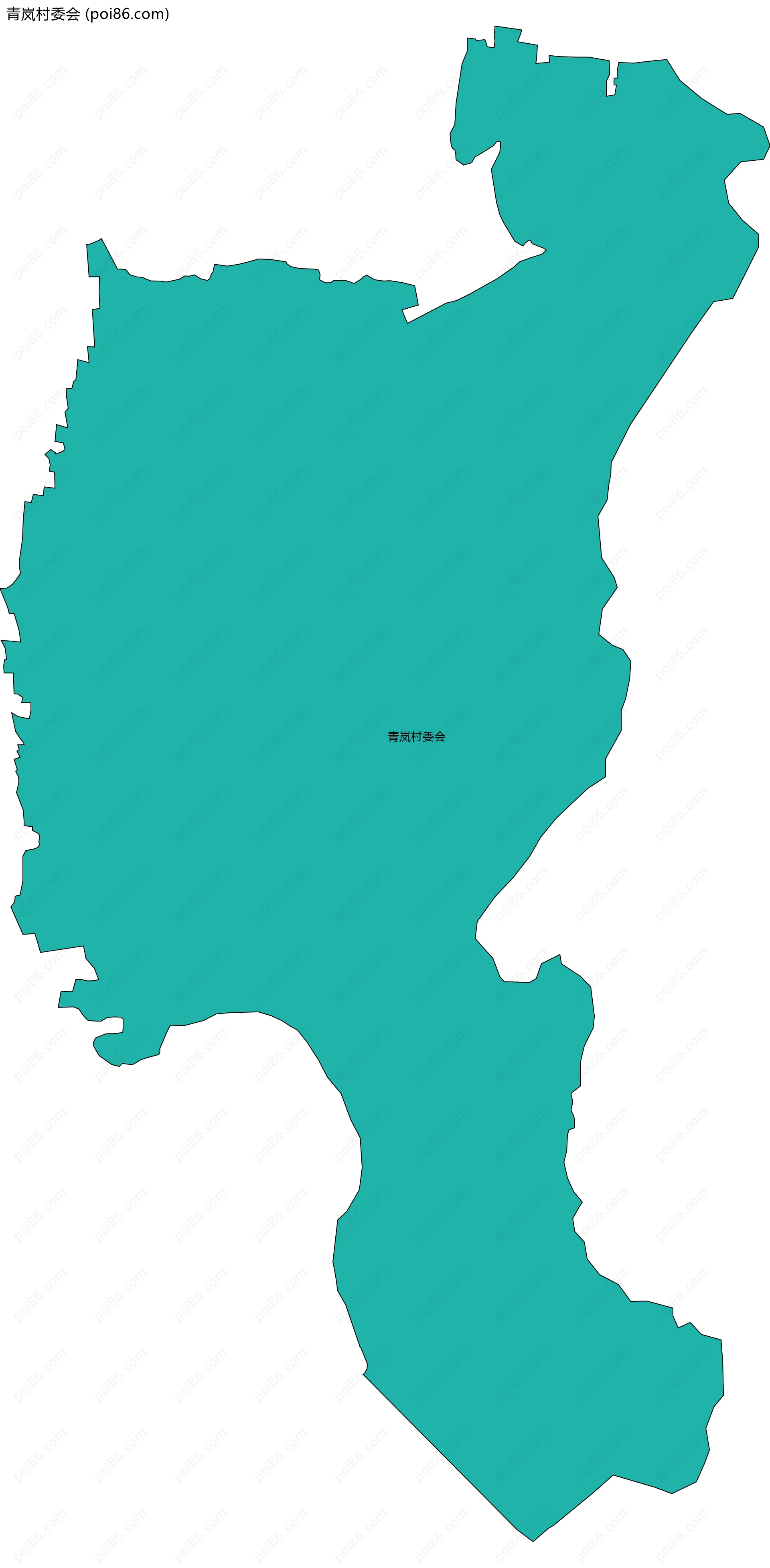 青岚村委会边界地图