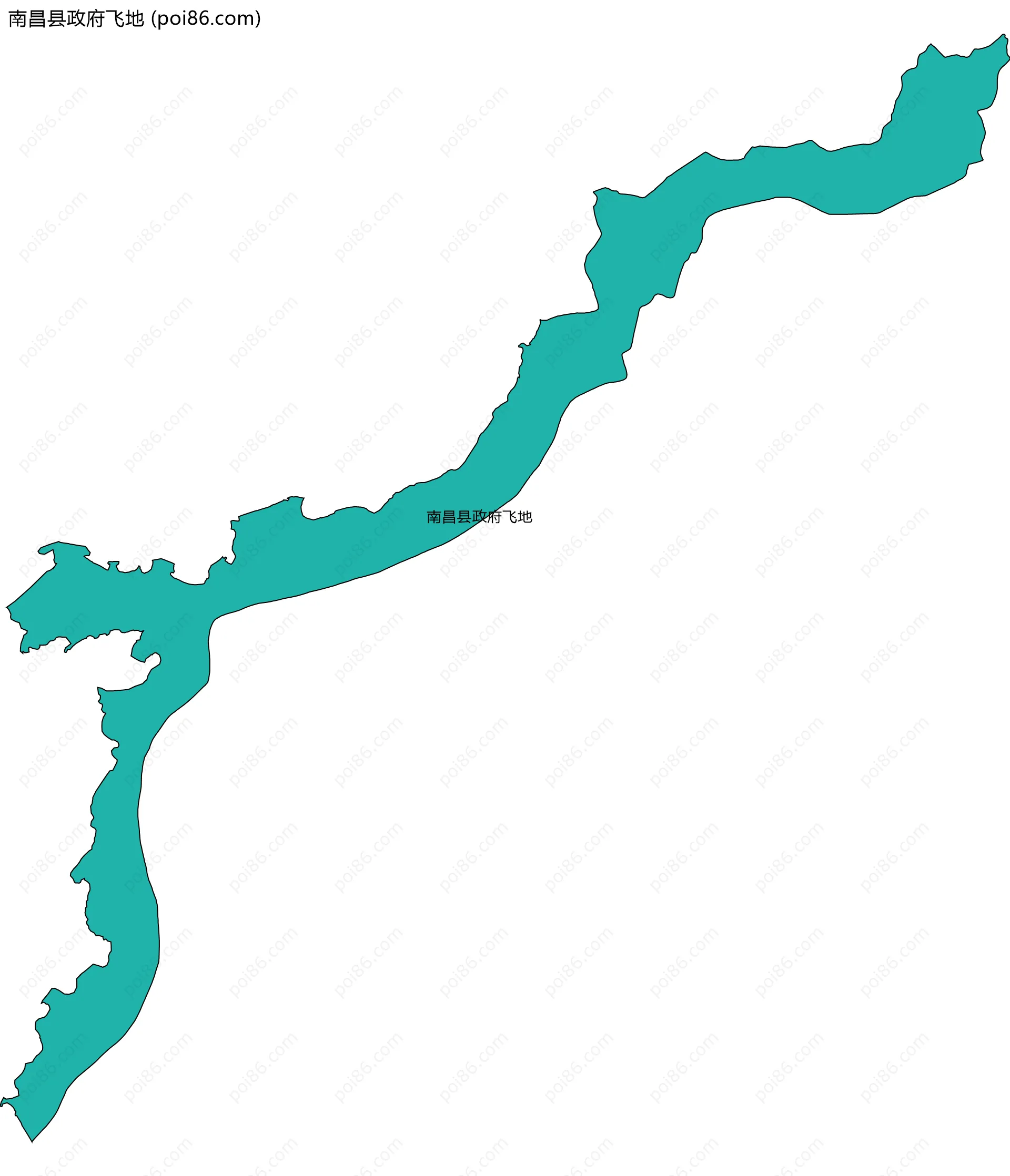 南昌县政府飞地边界地图