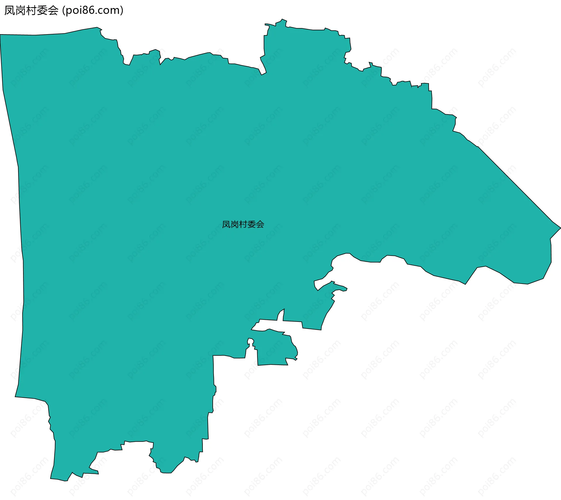 凤岗村委会边界地图