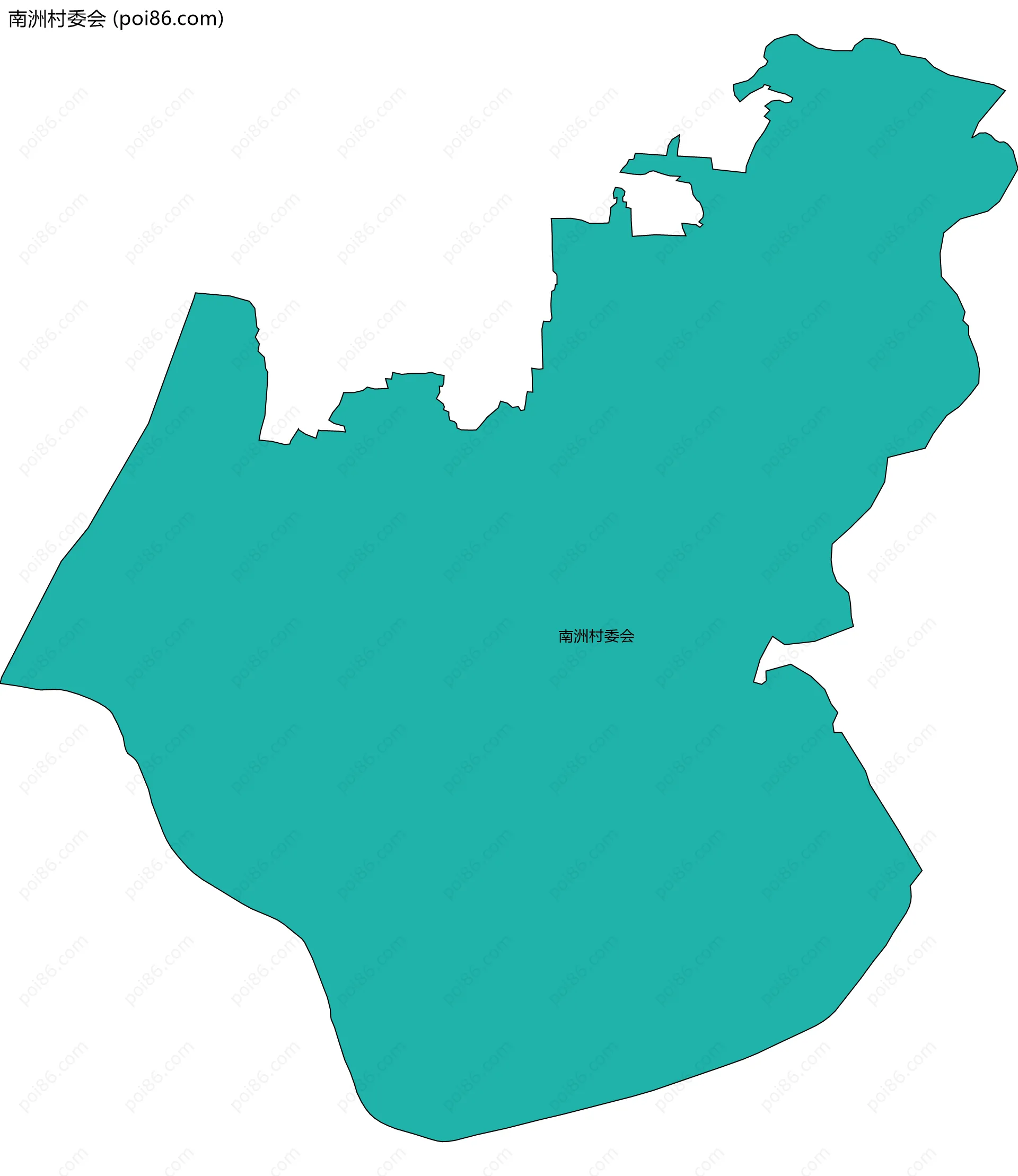 南洲村委会边界地图