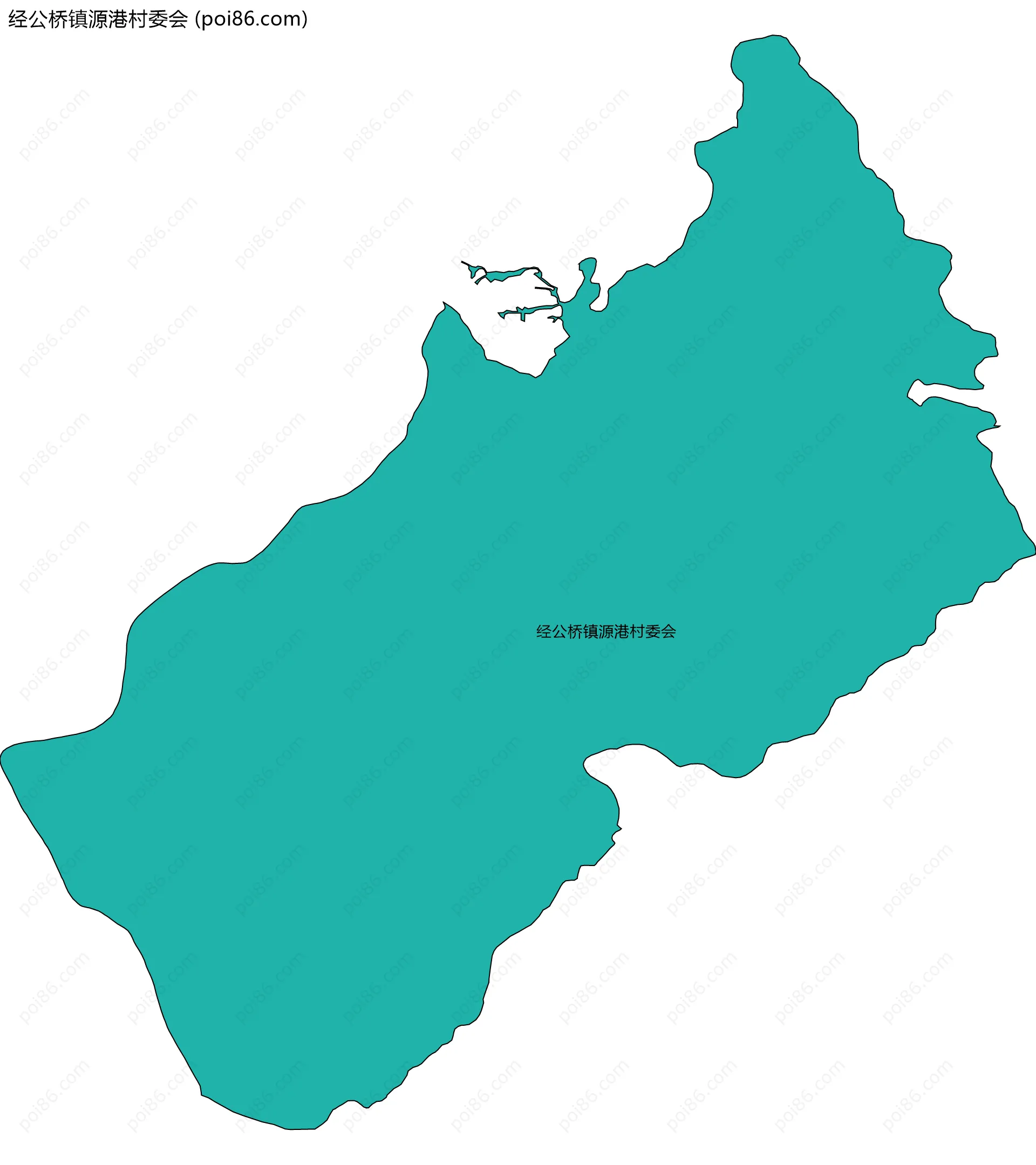 经公桥镇源港村委会边界地图