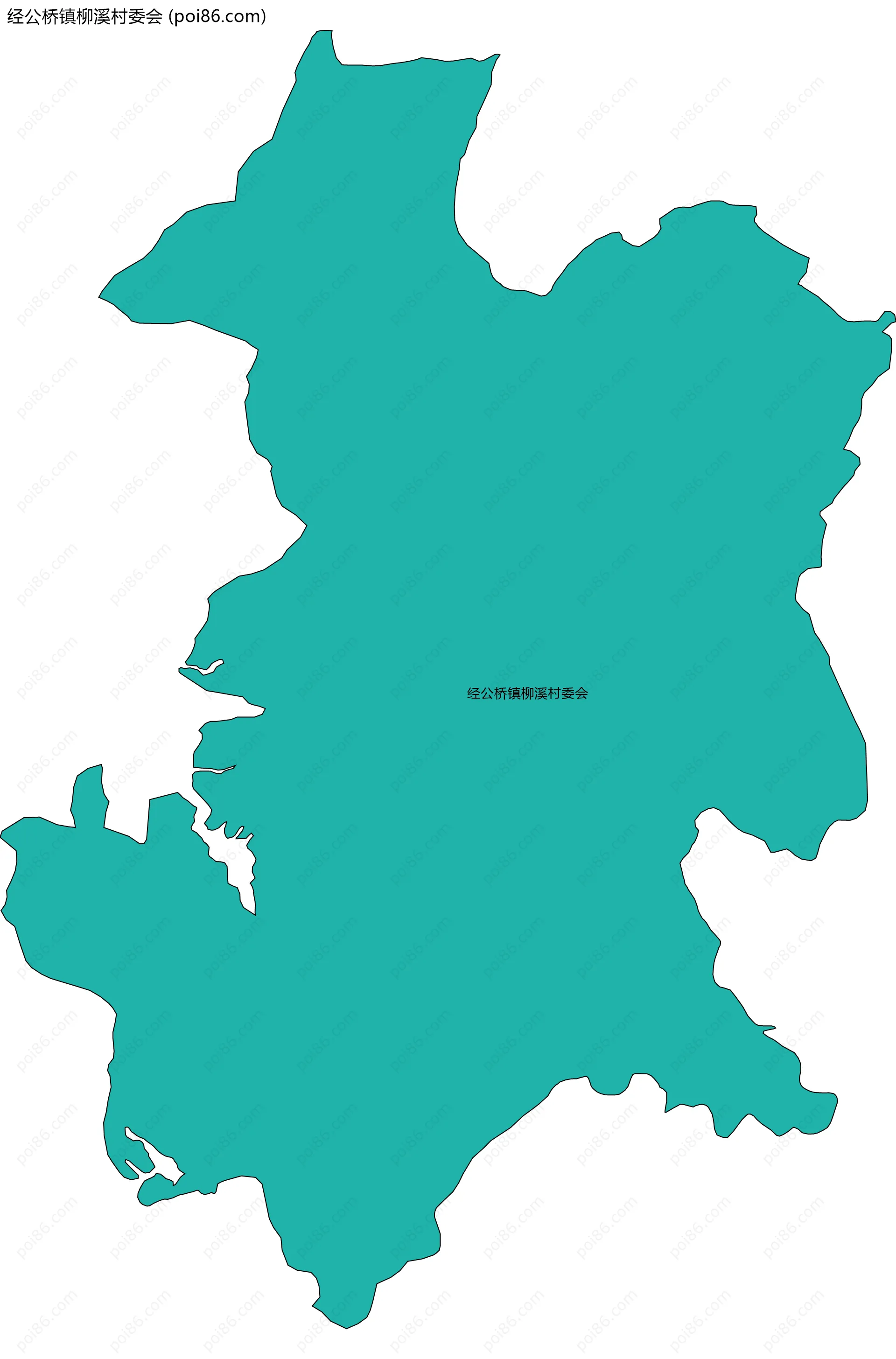 经公桥镇柳溪村委会边界地图