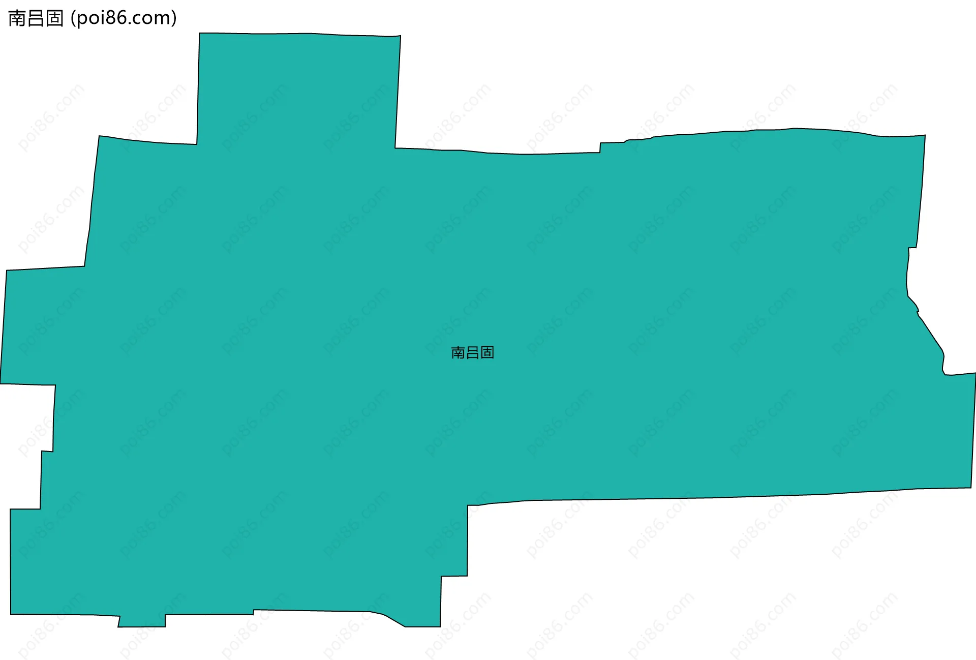 南吕固边界地图