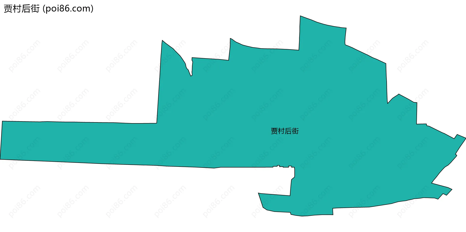 贾村后街边界地图