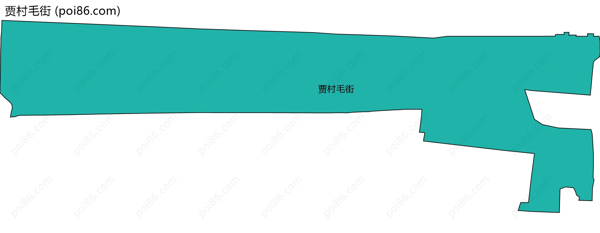 贾村毛街边界地图