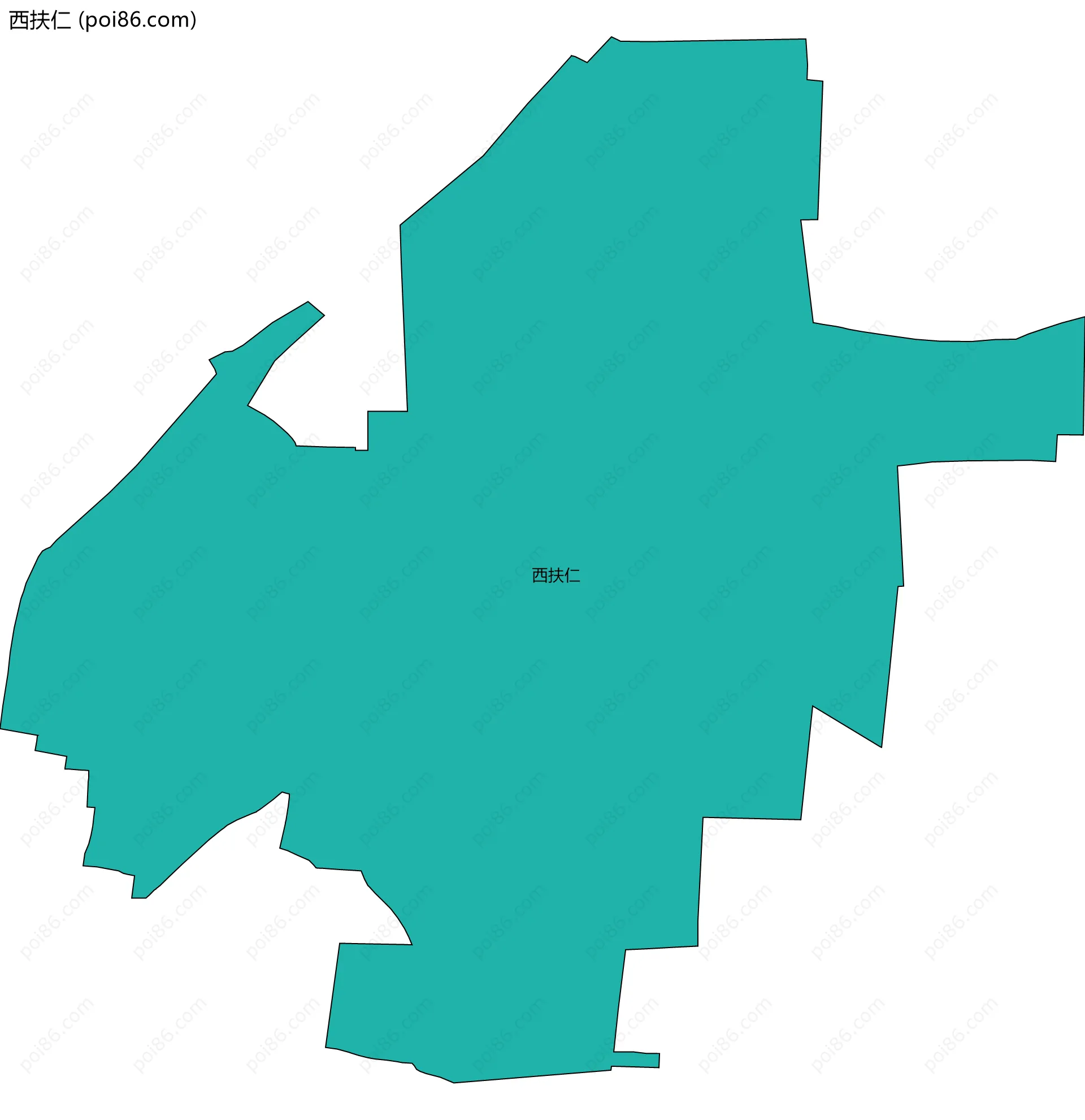 西扶仁边界地图
