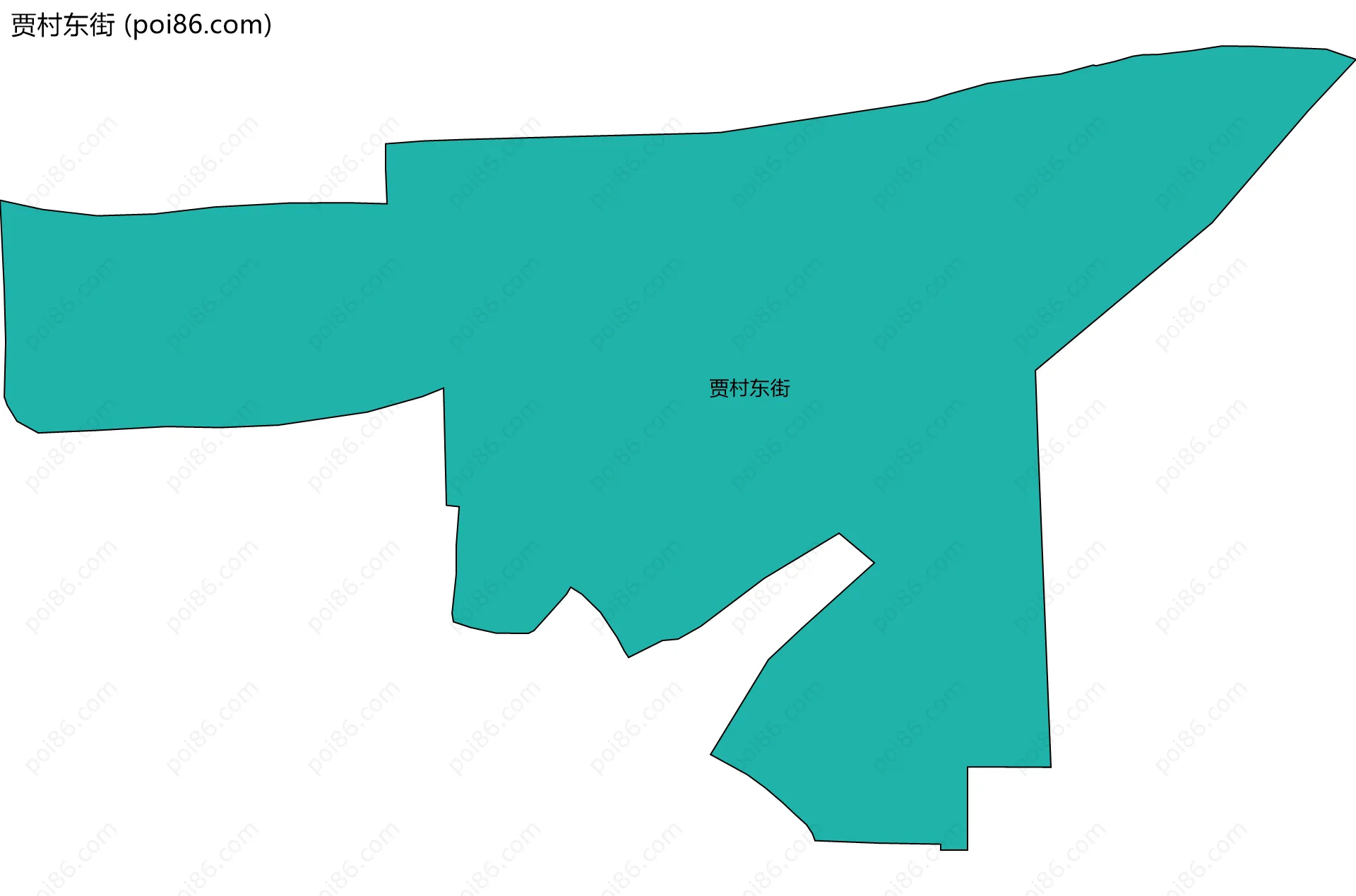 贾村东街边界地图