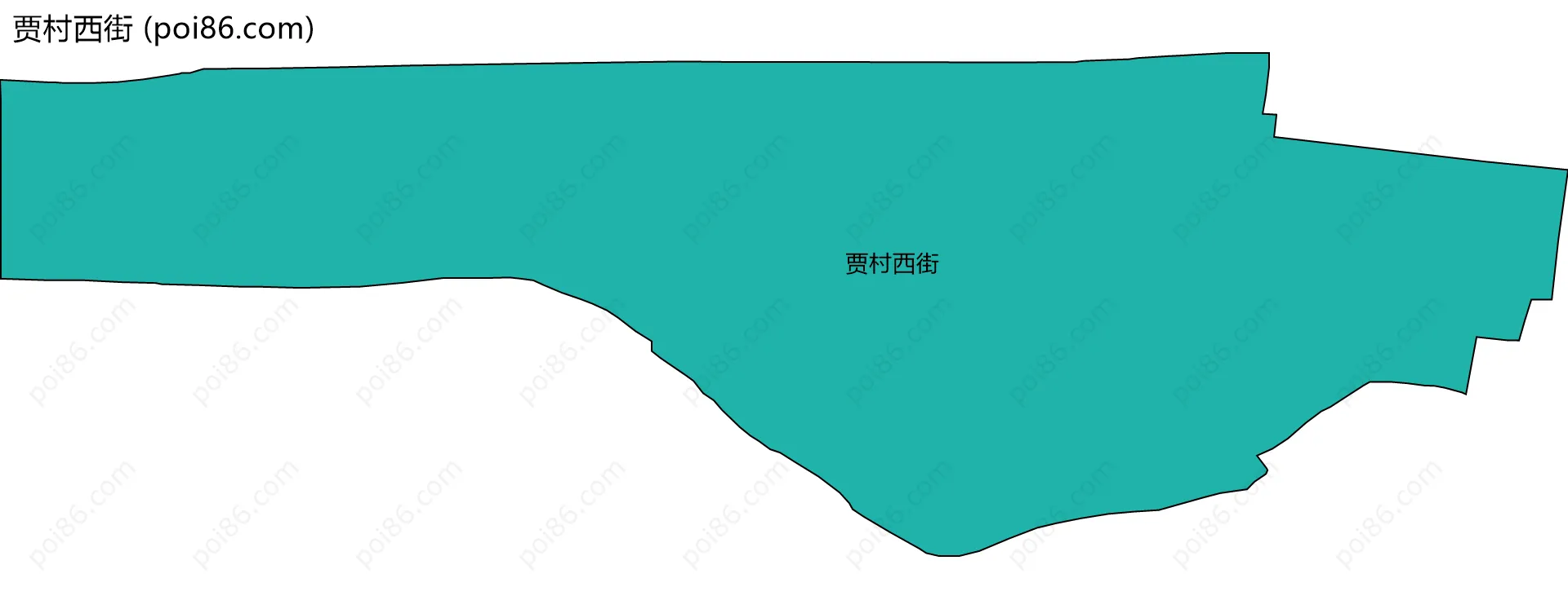 贾村西街边界地图