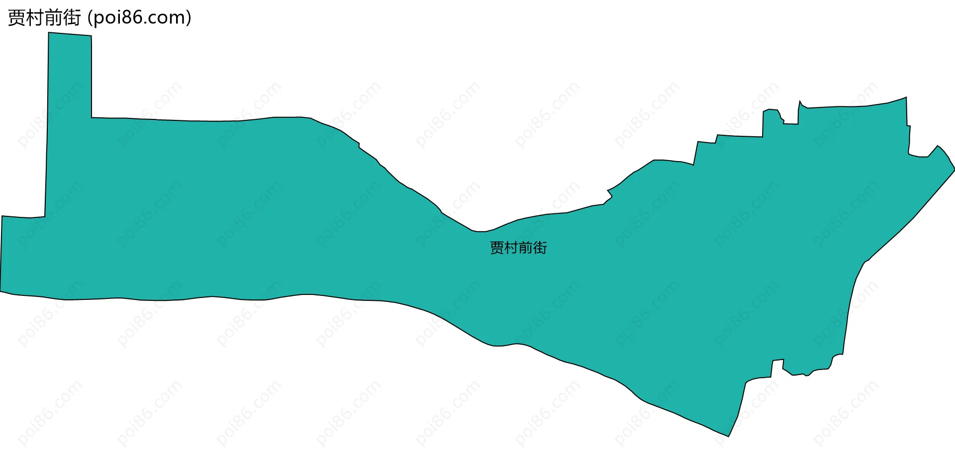 贾村前街边界地图