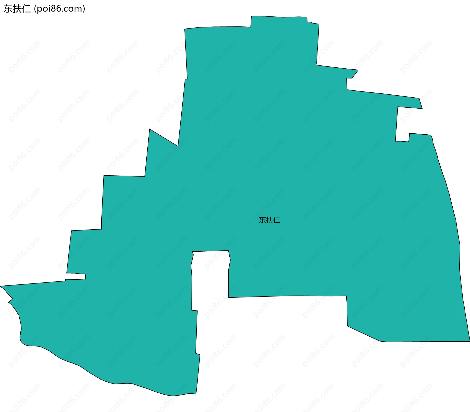 东扶仁边界地图