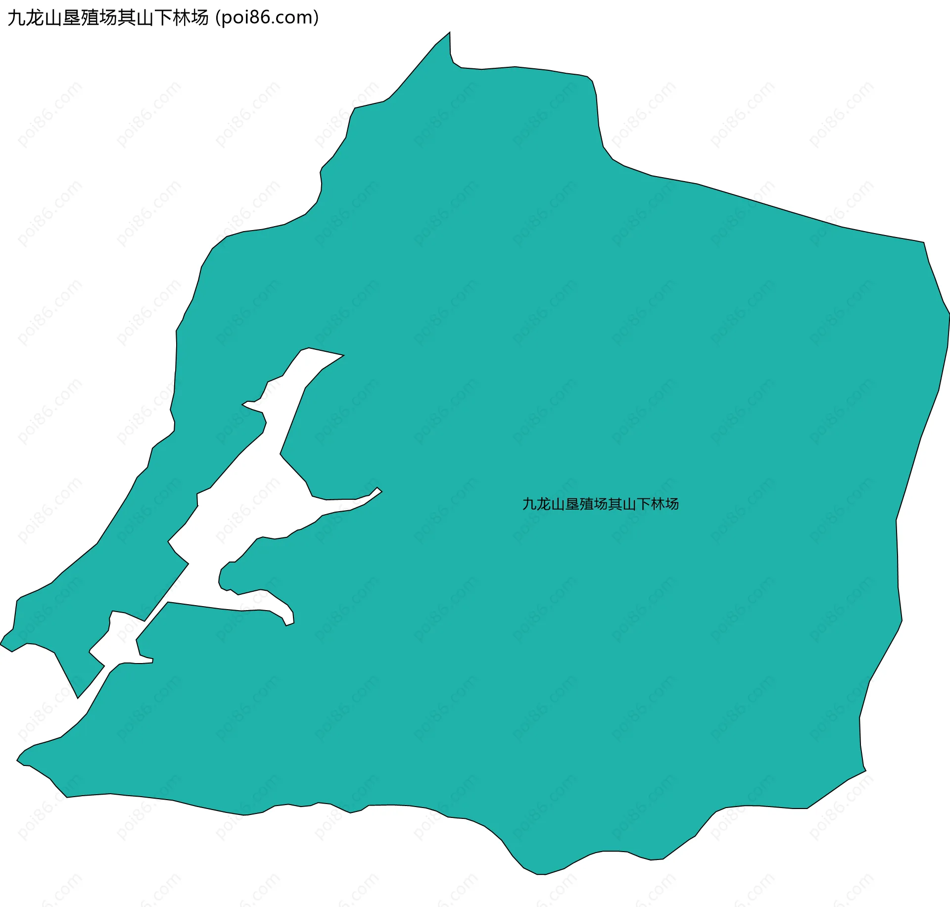 九龙山垦殖场其山下林场边界地图