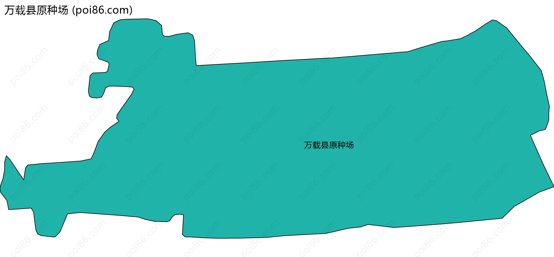 万载县原种场边界地图