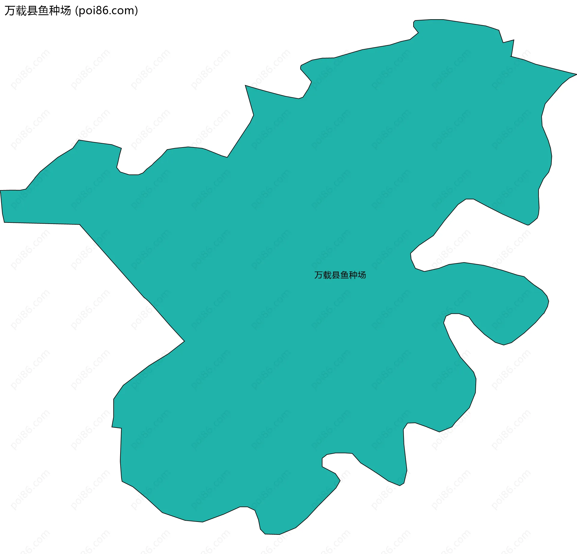 万载县鱼种场边界地图