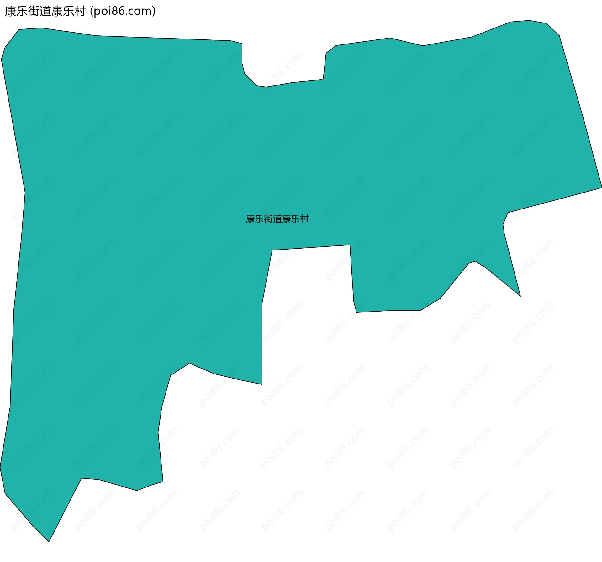 康乐街道康乐村边界地图