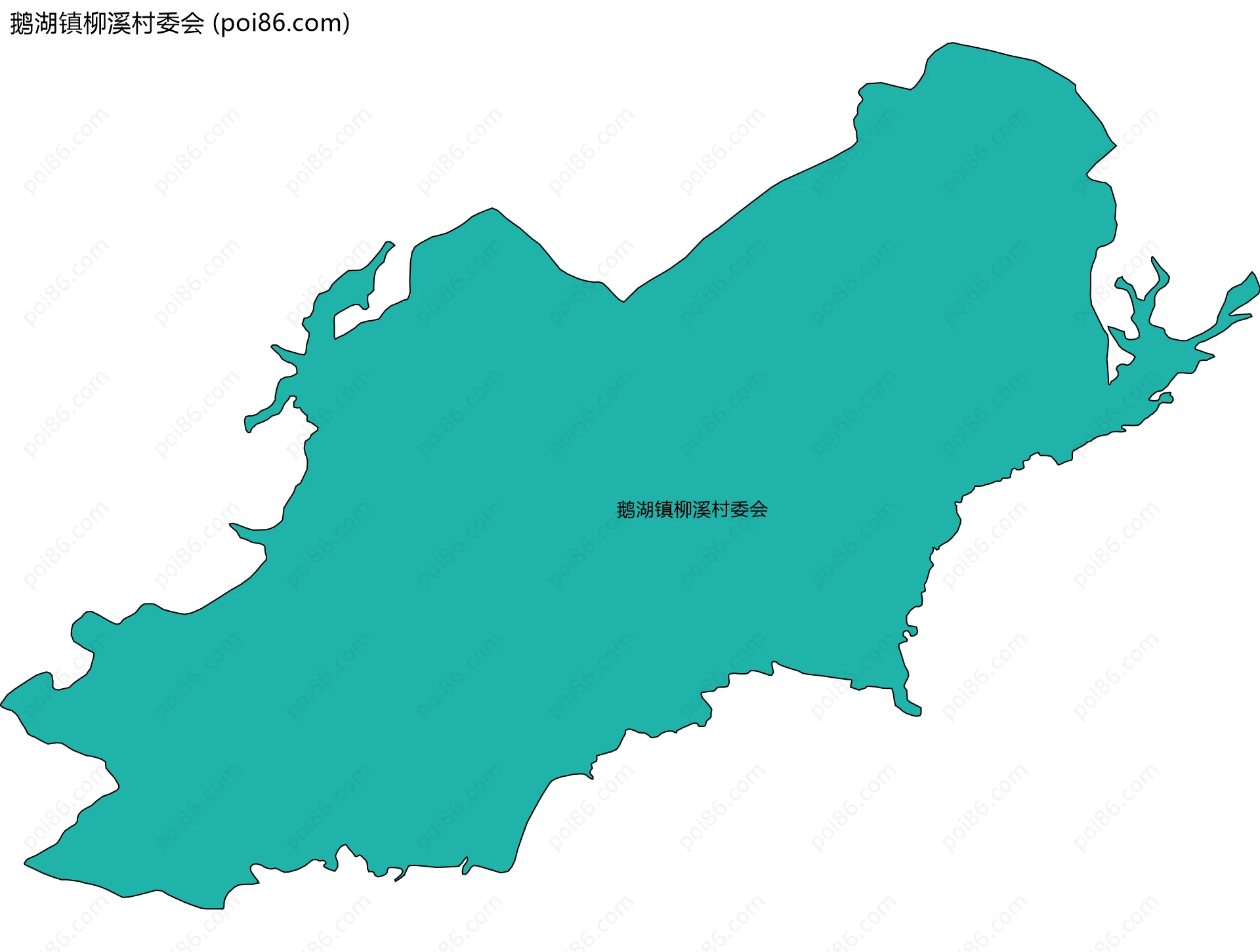 鹅湖镇柳溪村委会边界地图