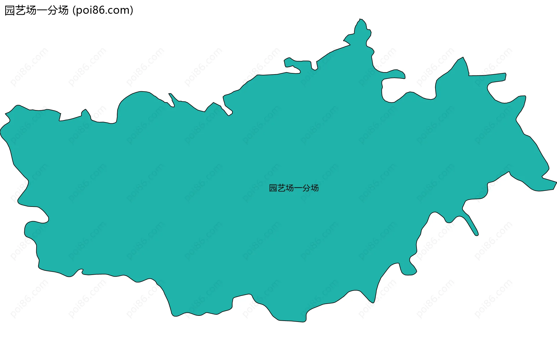 园艺场一分场边界地图