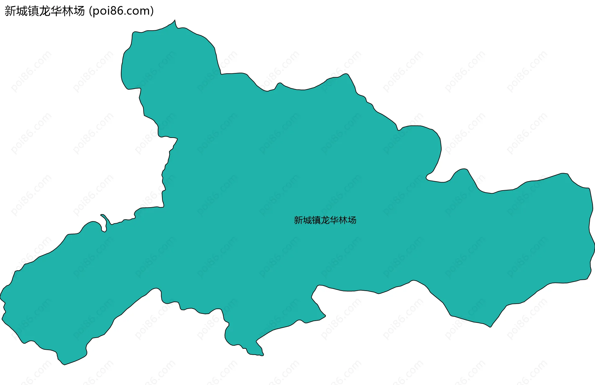 新城镇龙华林场边界地图