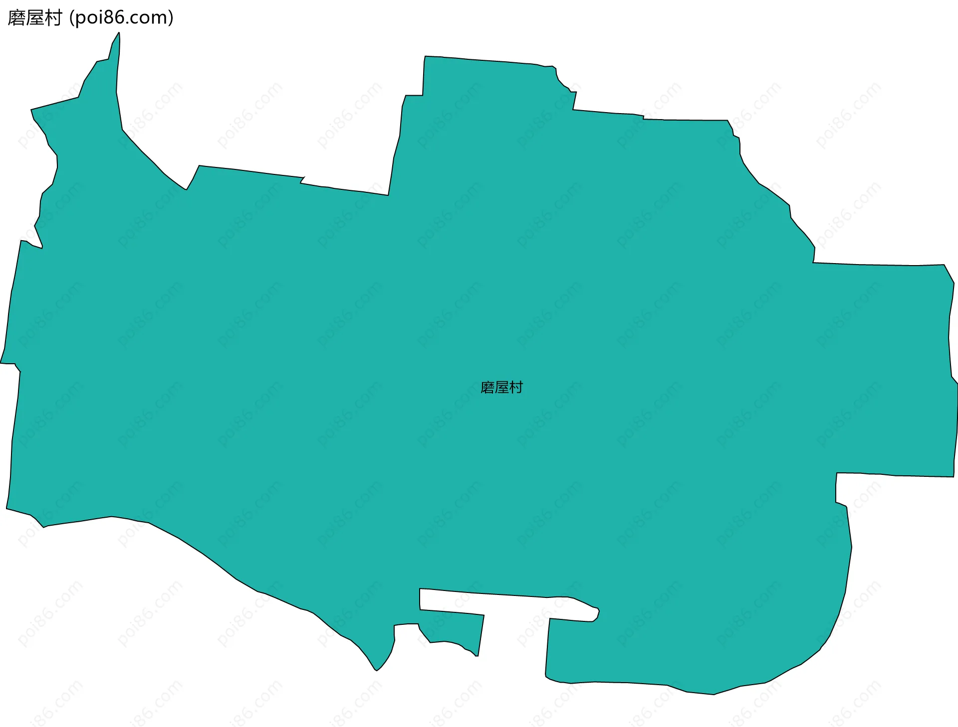 磨屋村边界地图