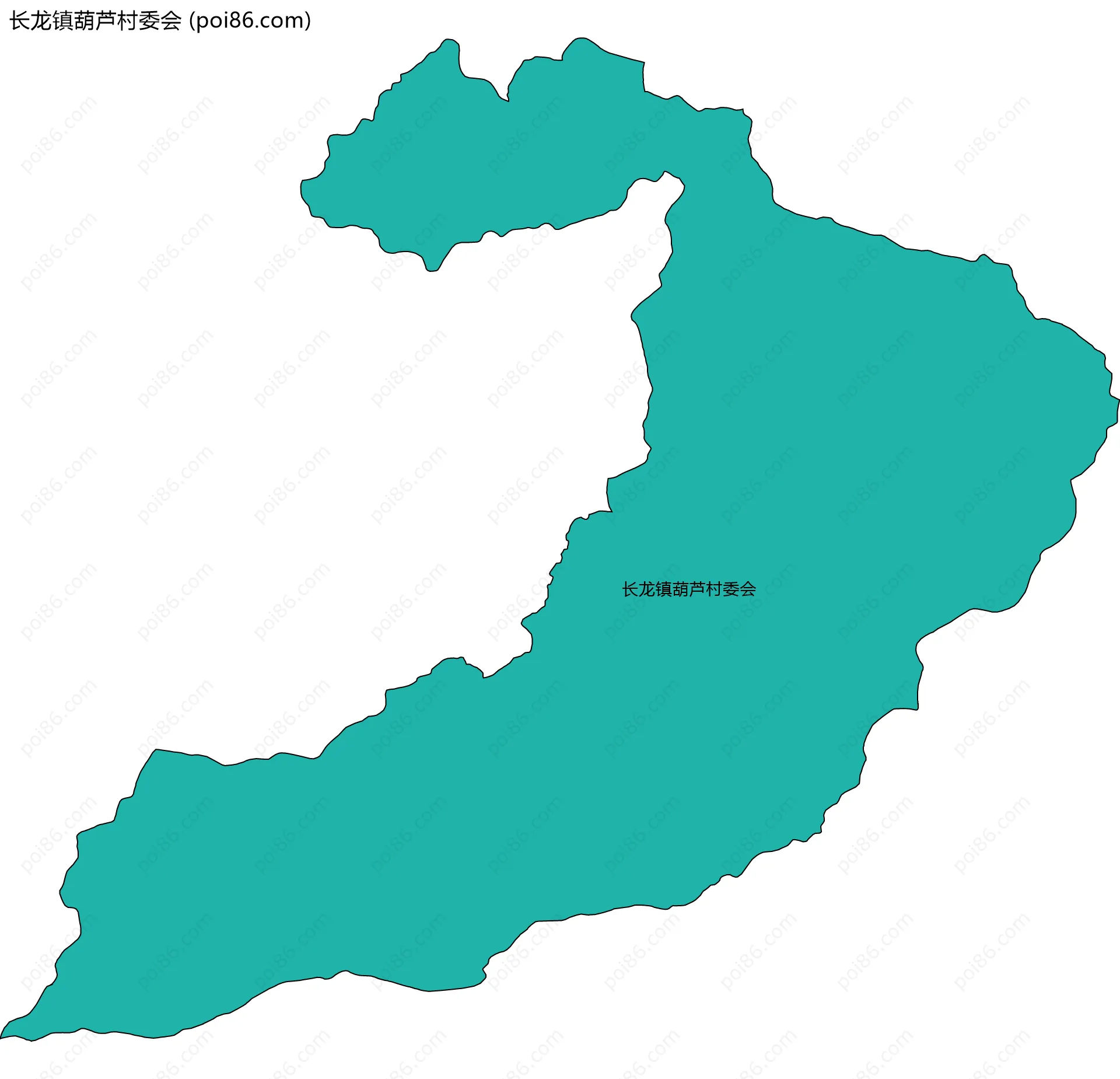 长龙镇葫芦村委会边界地图