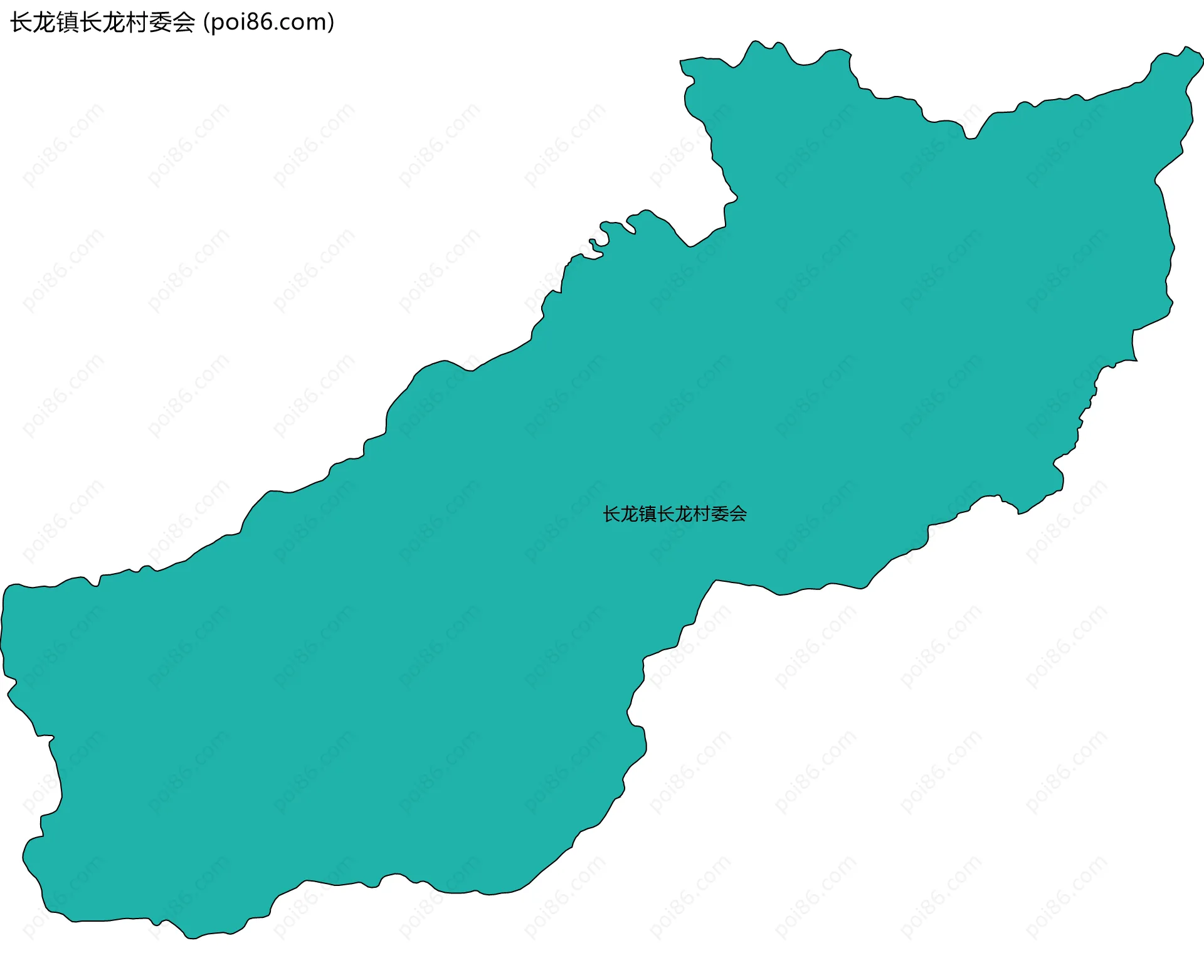 长龙镇长龙村委会边界地图