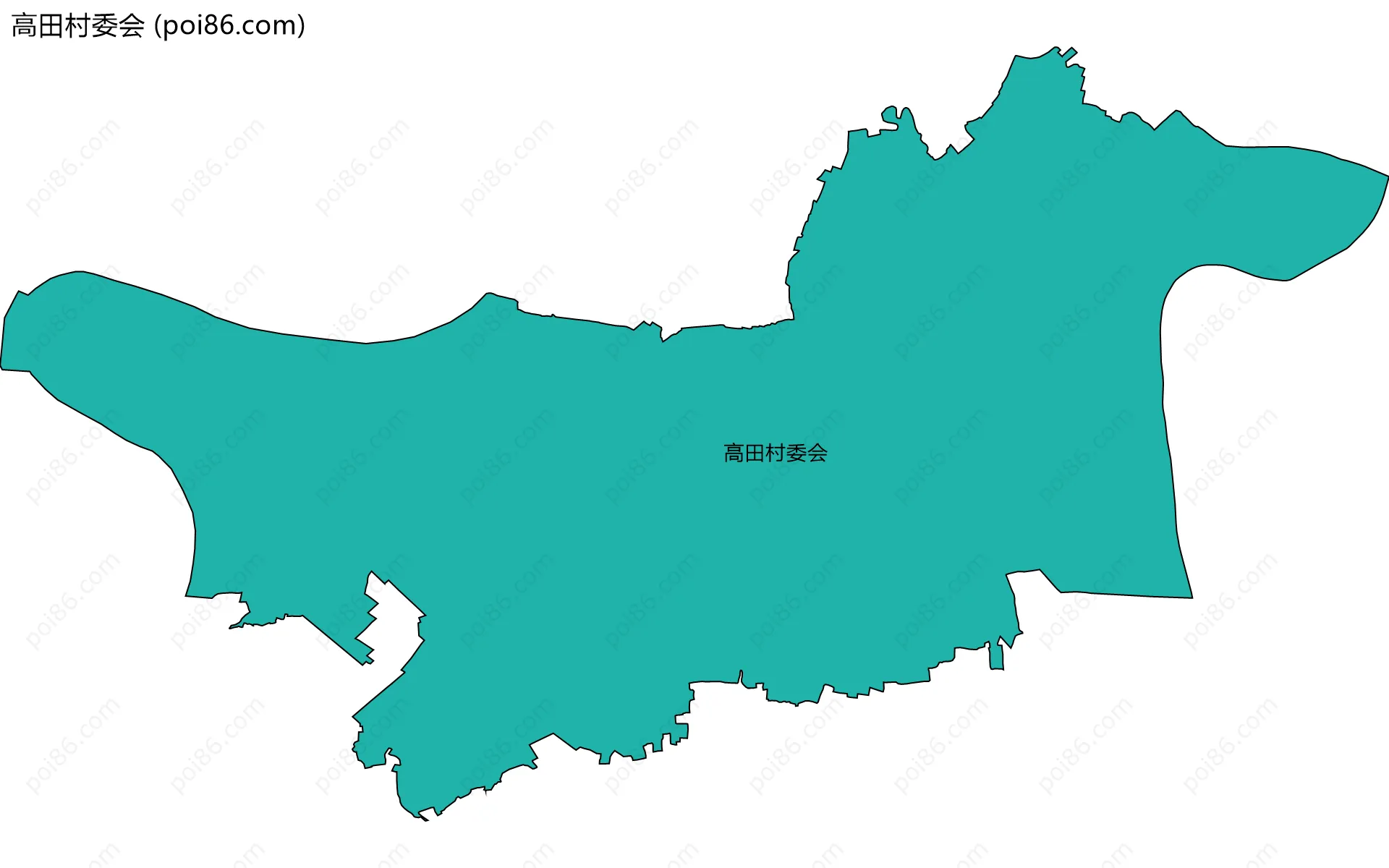 高田村委会边界地图