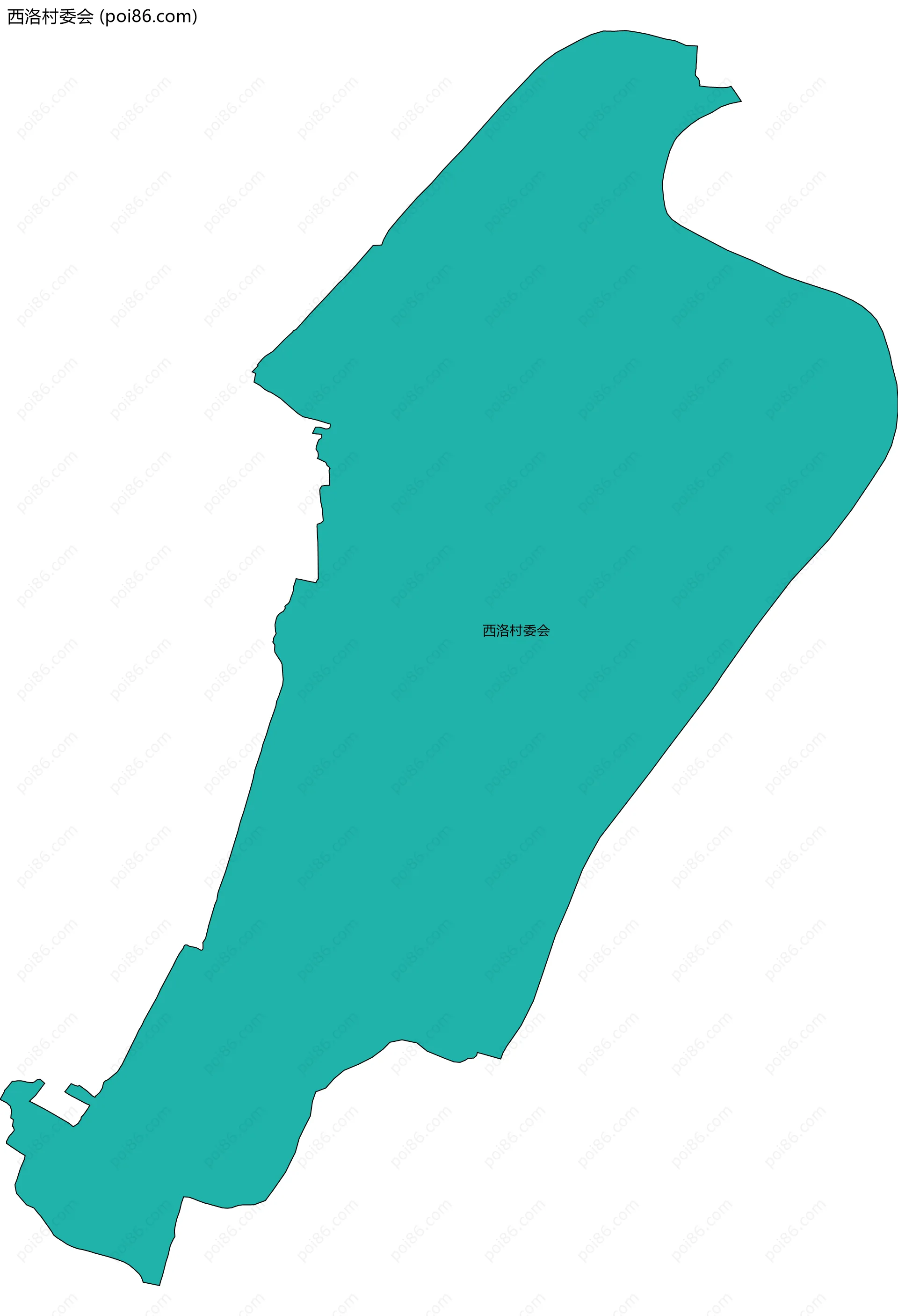西洛村委会边界地图