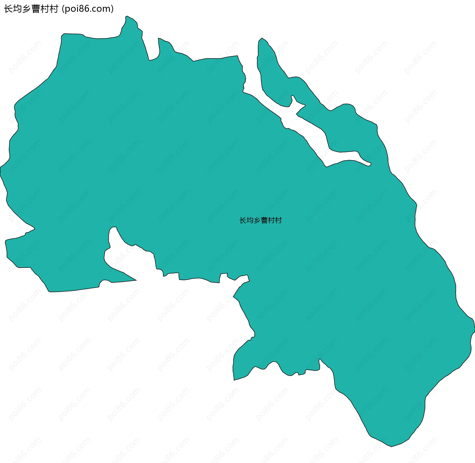 长均乡曹村村边界地图