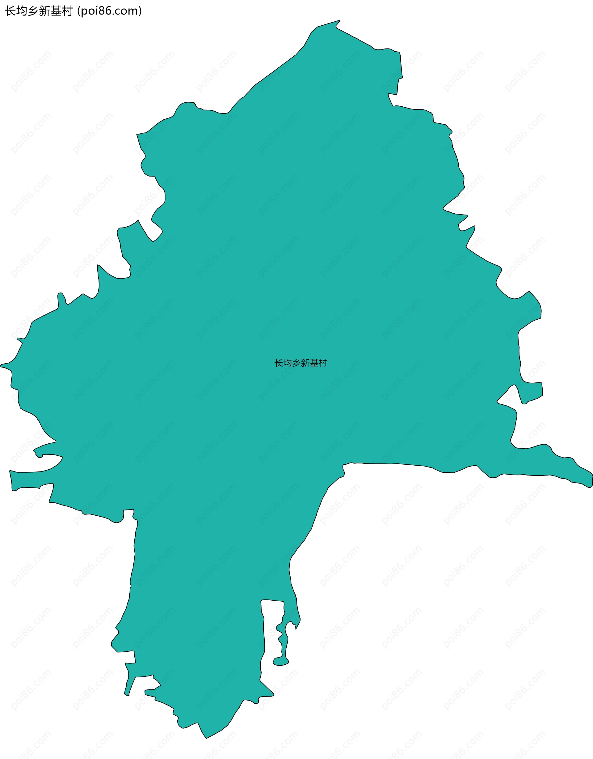 长均乡新基村边界地图