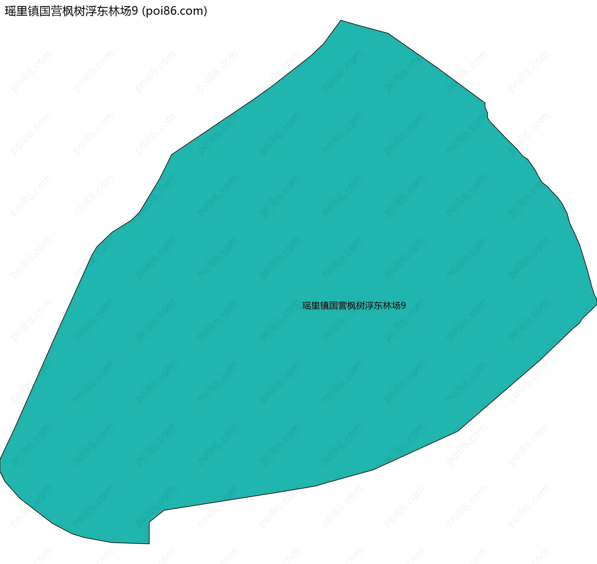 瑶里镇国营枫树浮东林场9边界地图