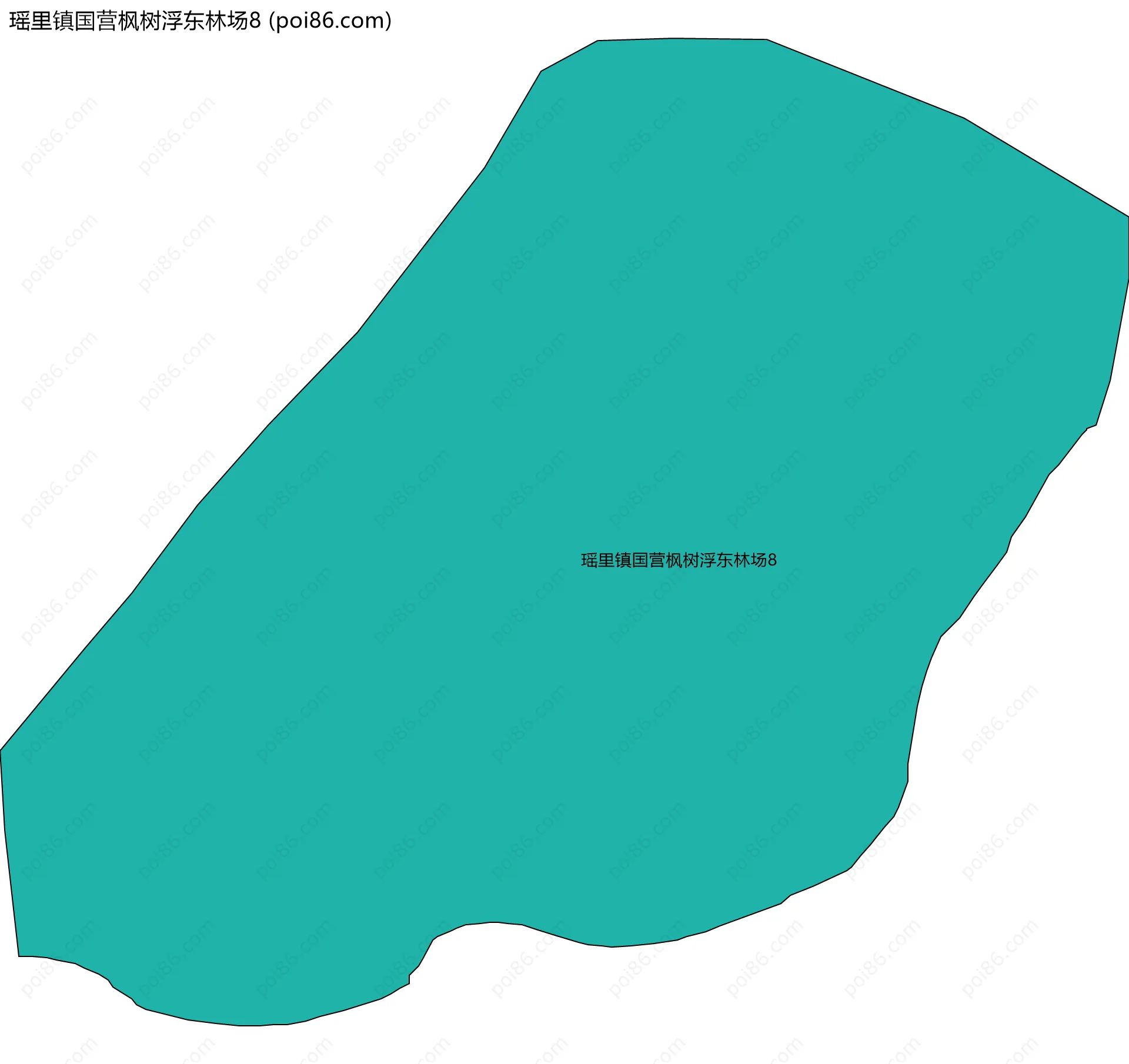 瑶里镇国营枫树浮东林场8边界地图