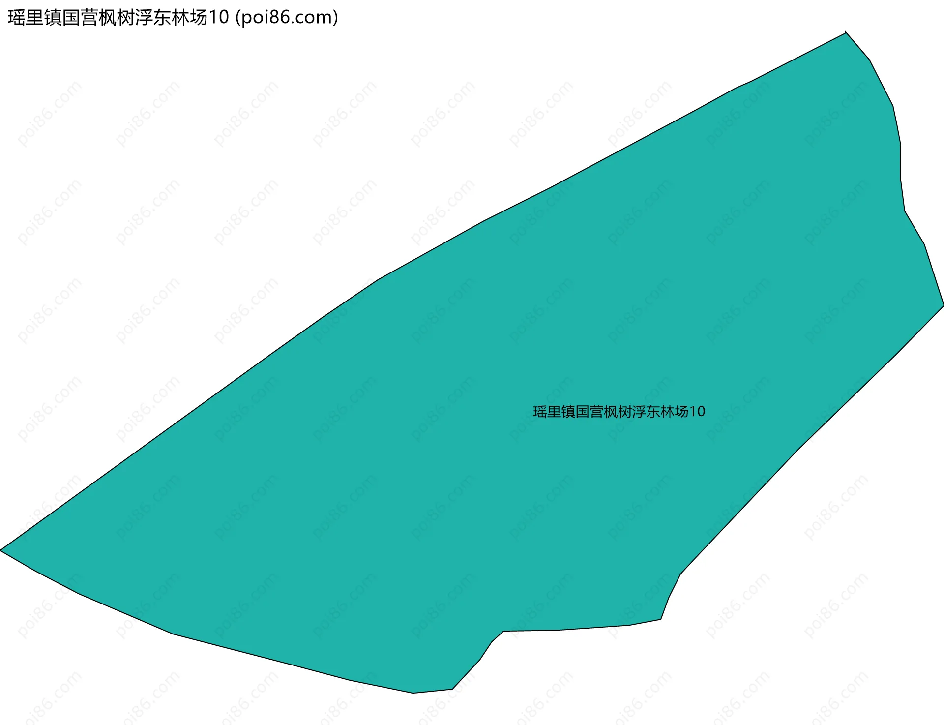 瑶里镇国营枫树浮东林场10边界地图