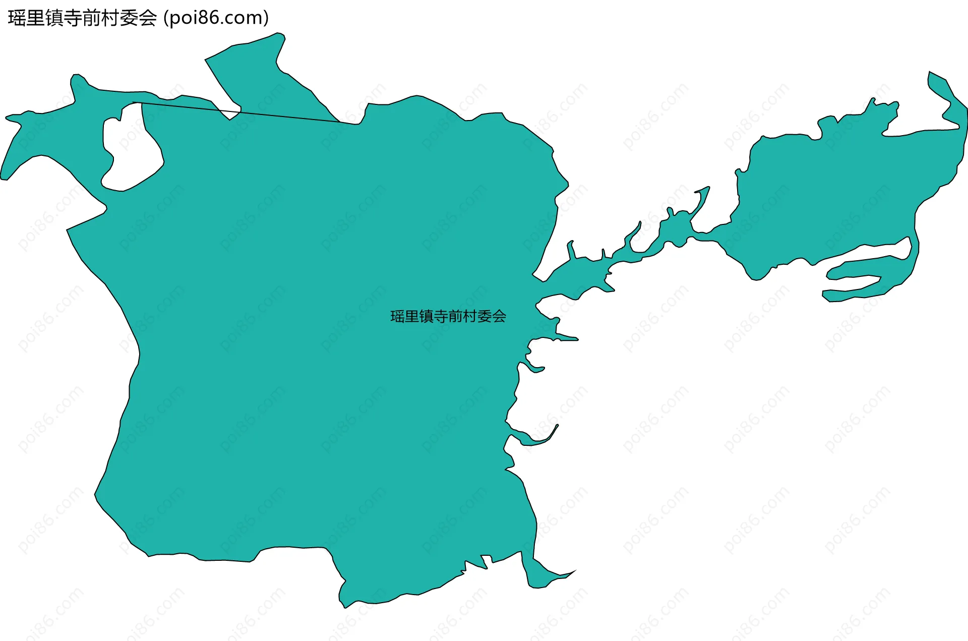 瑶里镇寺前村委会边界地图