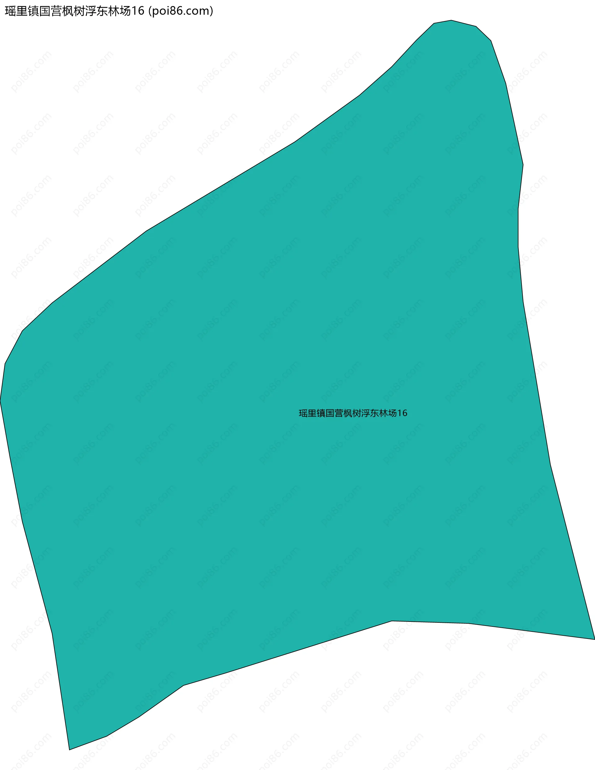 瑶里镇国营枫树浮东林场16边界地图
