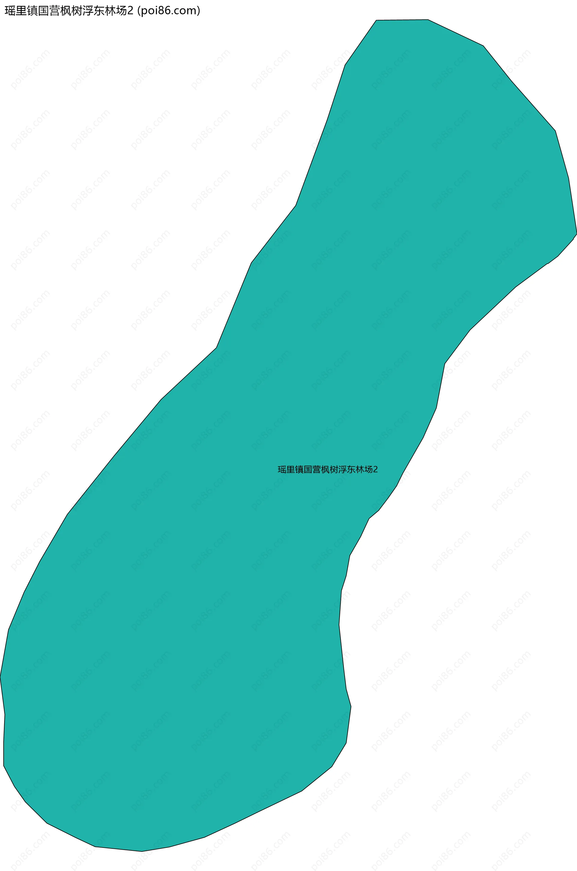 瑶里镇国营枫树浮东林场2边界地图