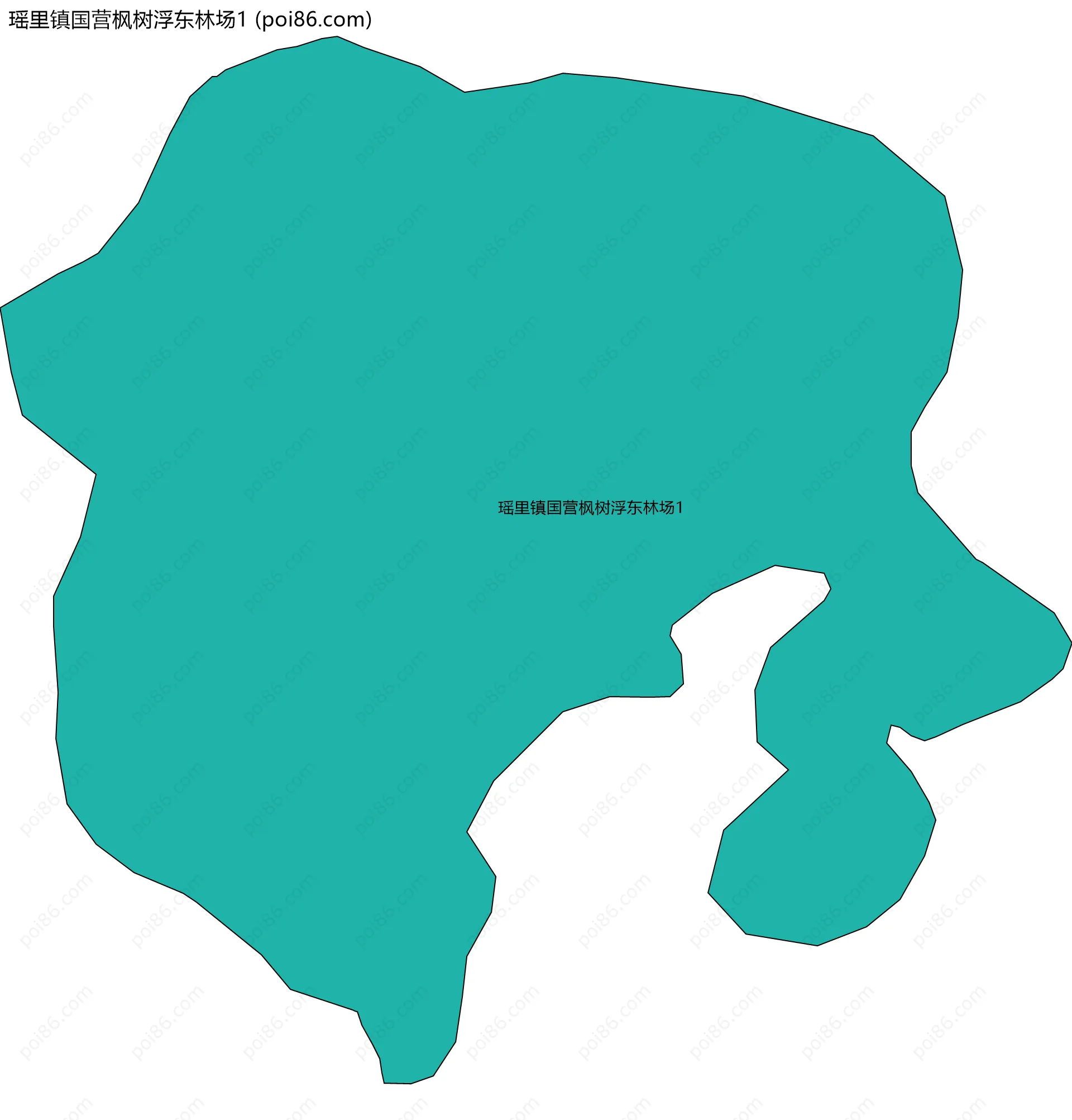 瑶里镇国营枫树浮东林场1边界地图