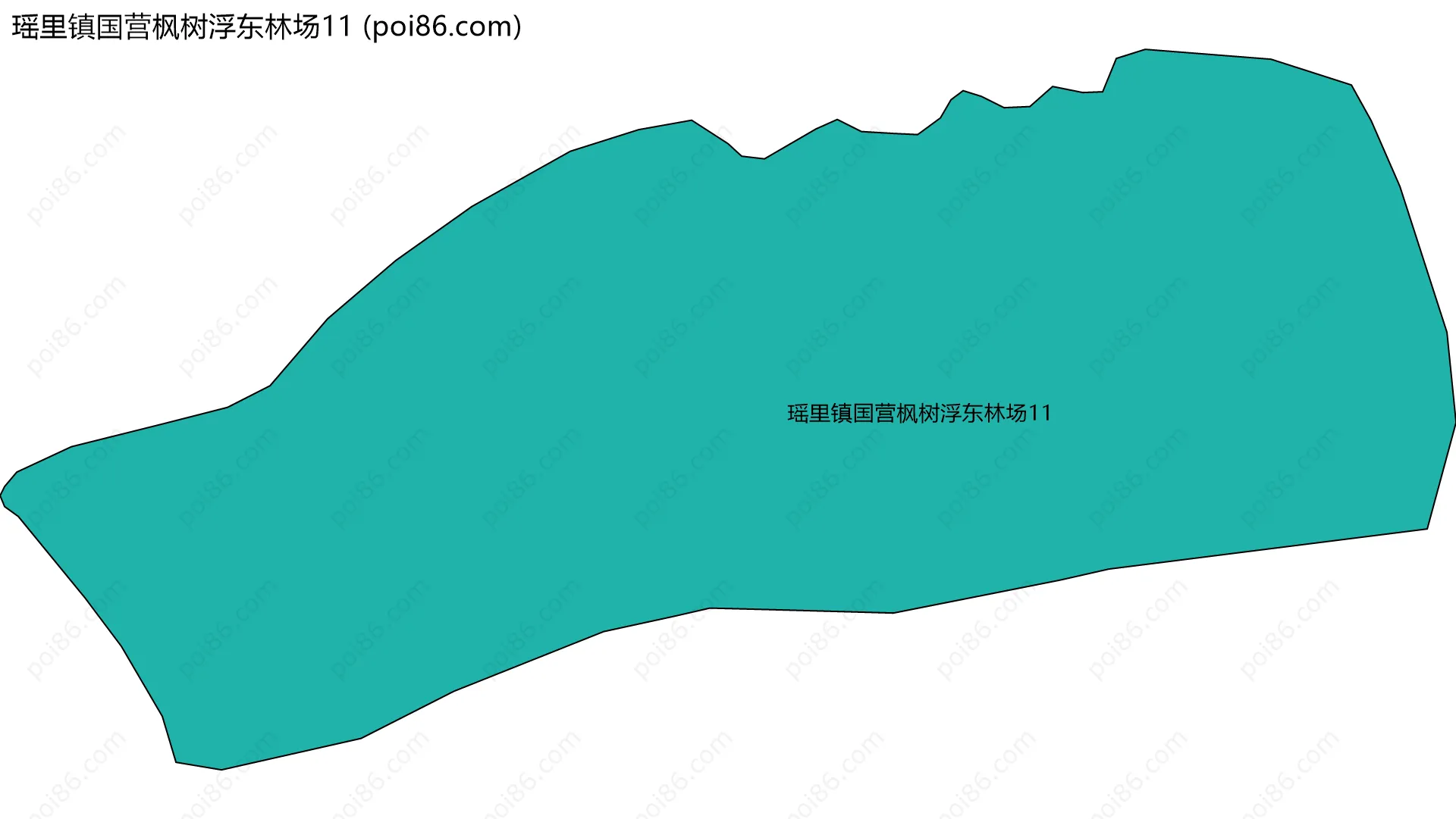 瑶里镇国营枫树浮东林场11边界地图