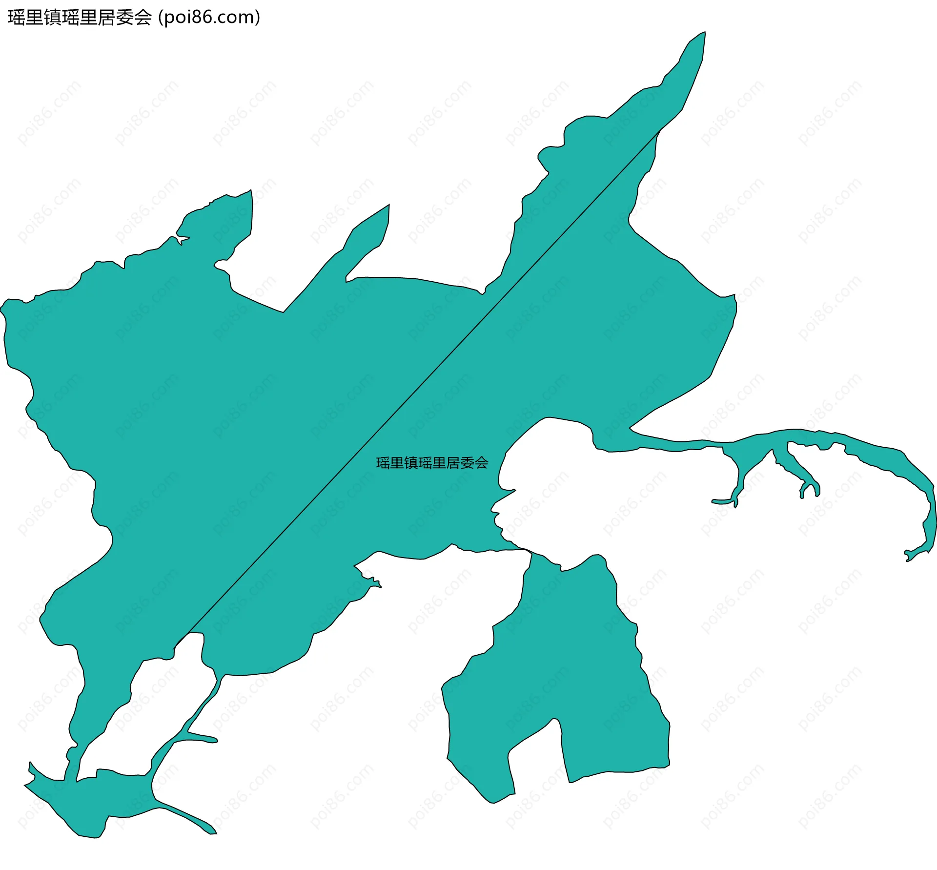 瑶里镇瑶里居委会边界地图