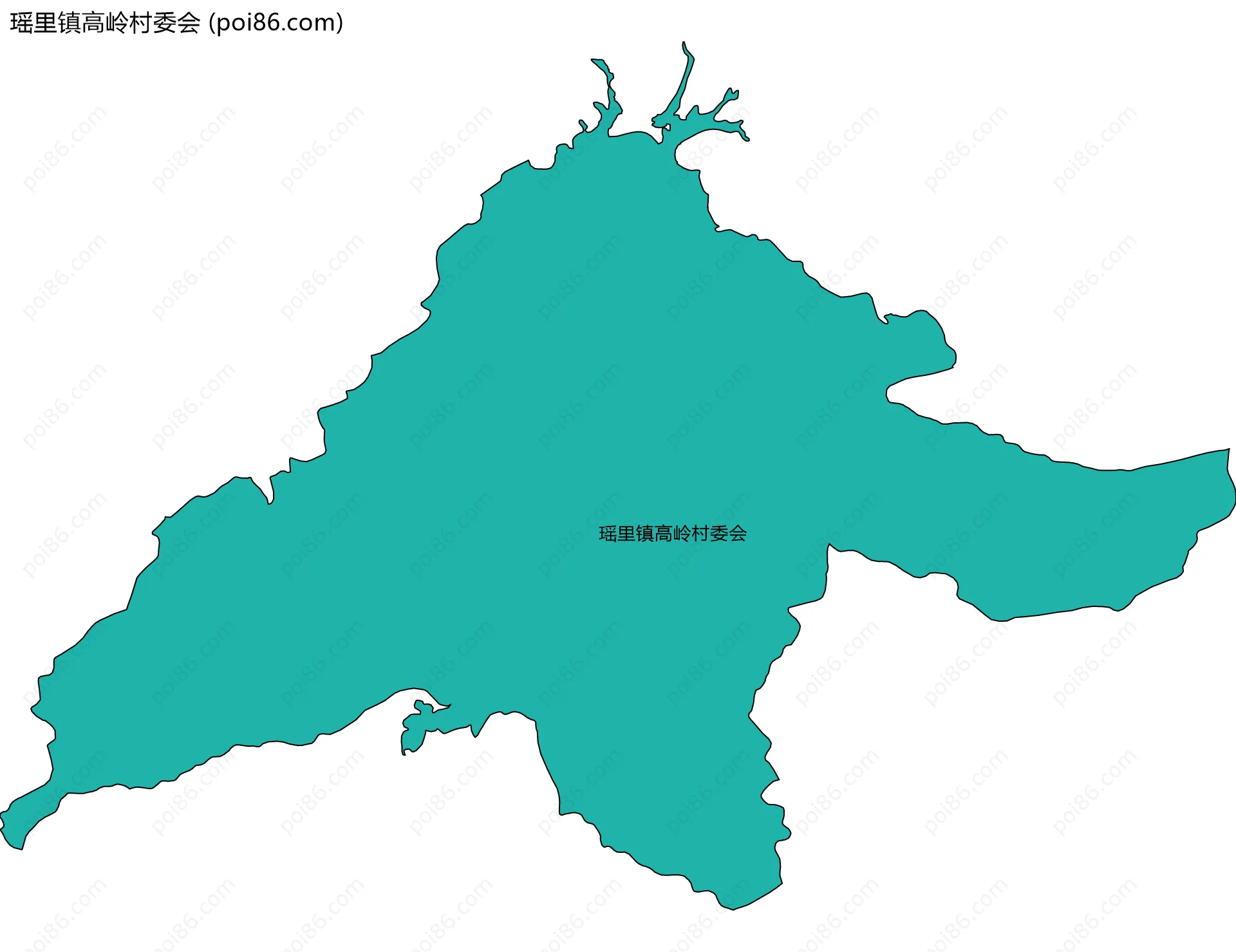 瑶里镇高岭村委会边界地图