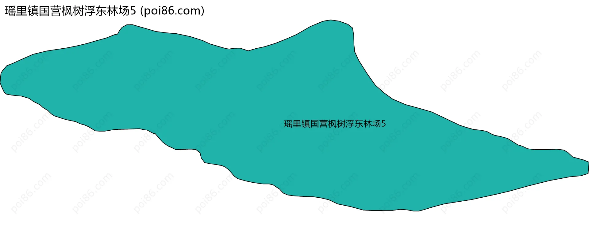 瑶里镇国营枫树浮东林场5边界地图
