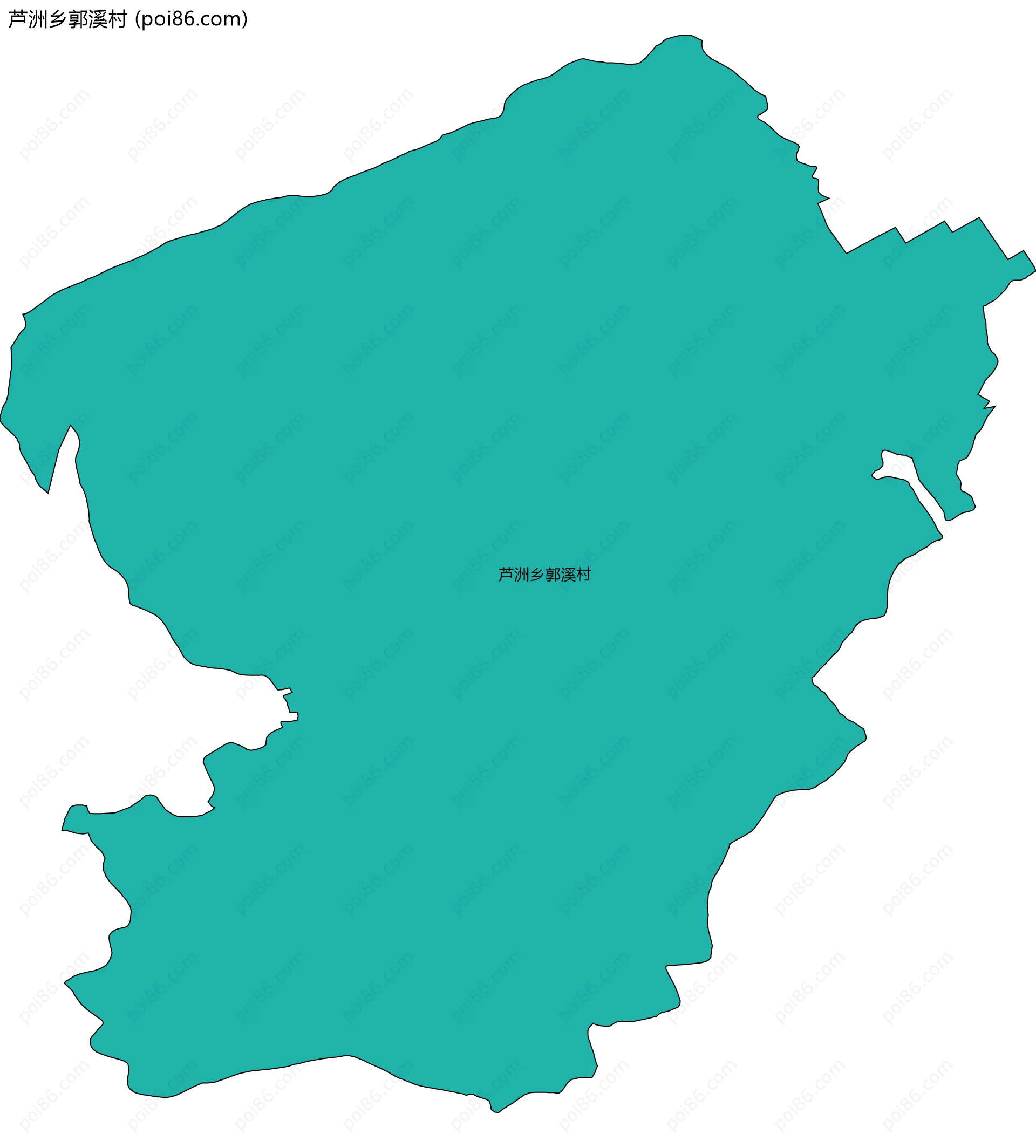 芦洲乡郭溪村边界地图