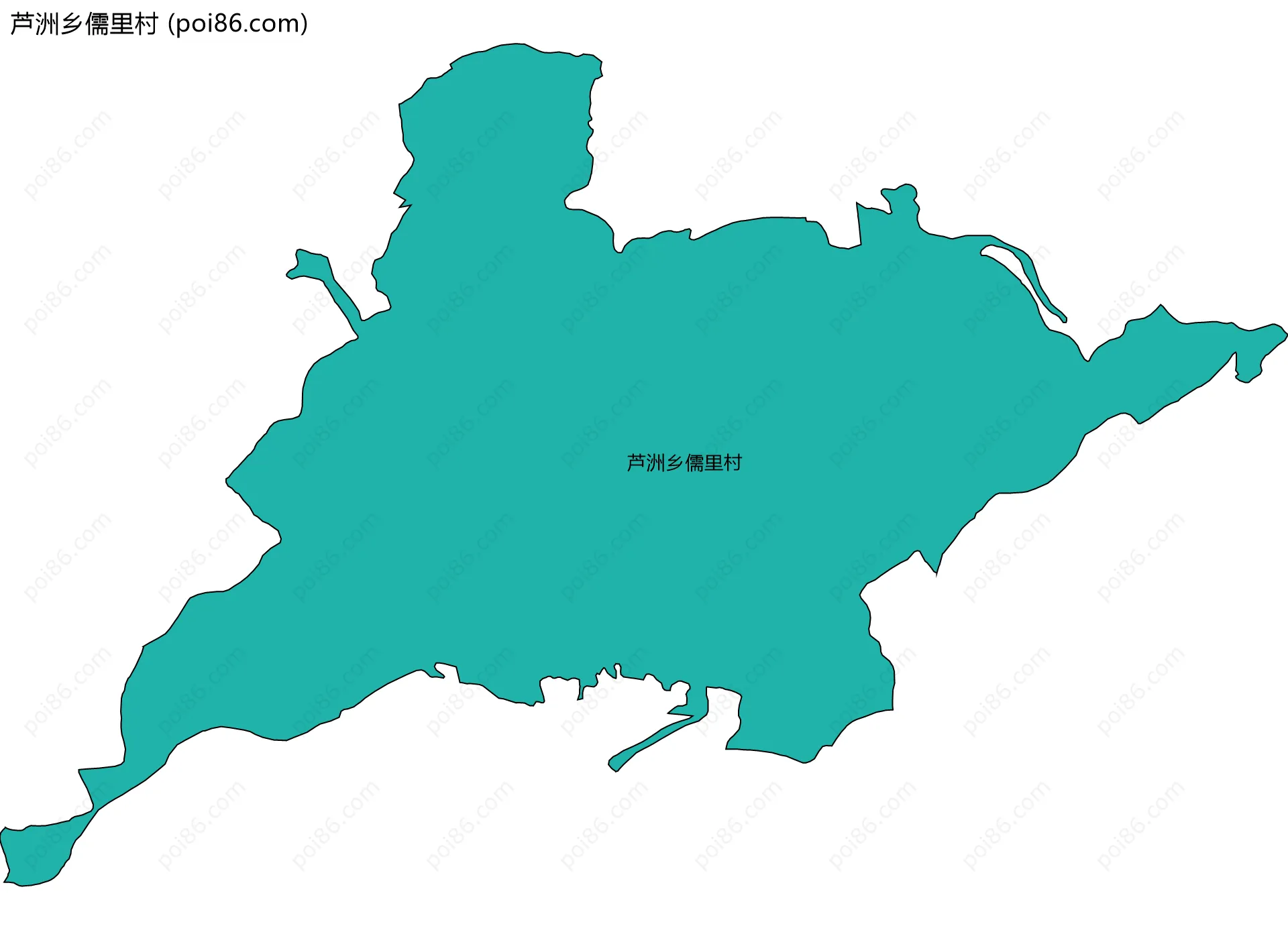 芦洲乡儒里村边界地图