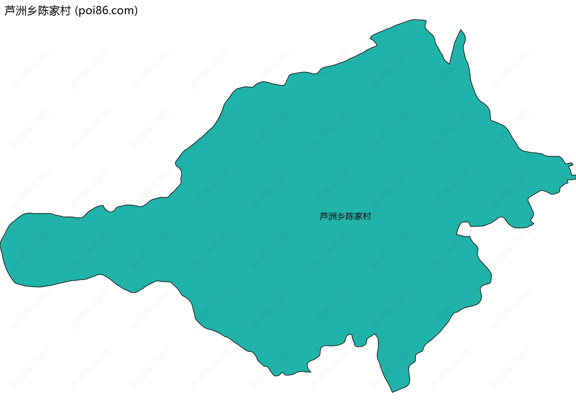 芦洲乡陈家村边界地图