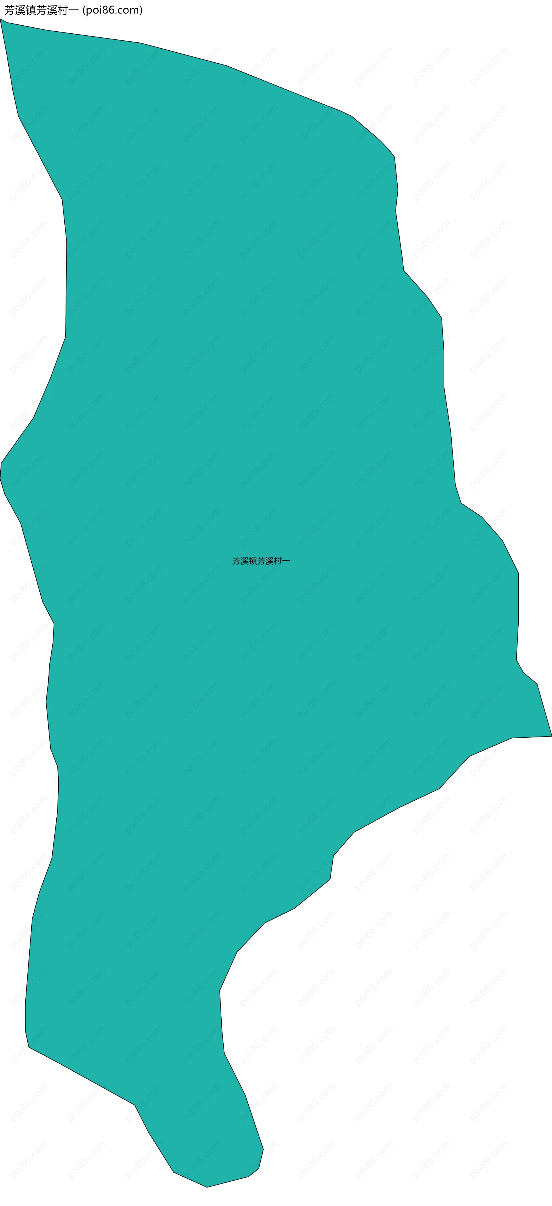 芳溪镇芳溪村一边界地图