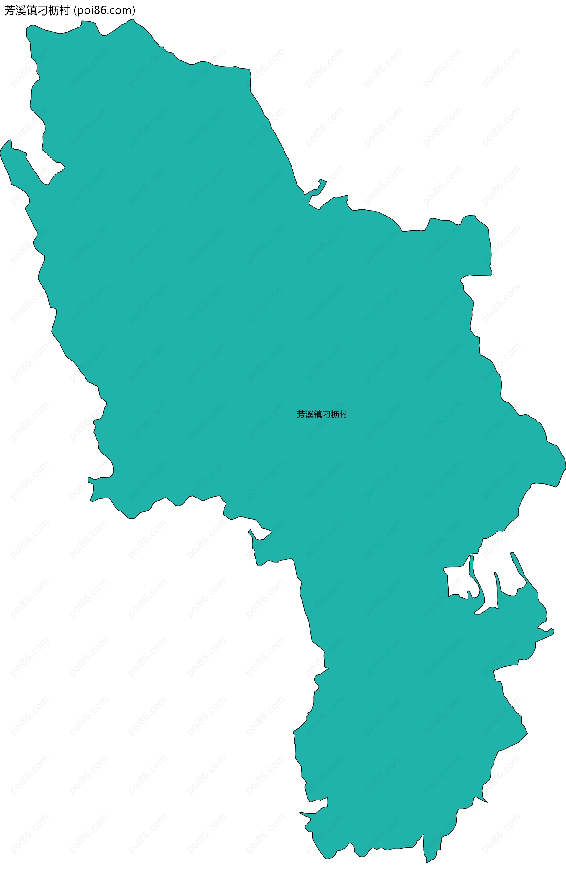 芳溪镇刁枥村边界地图