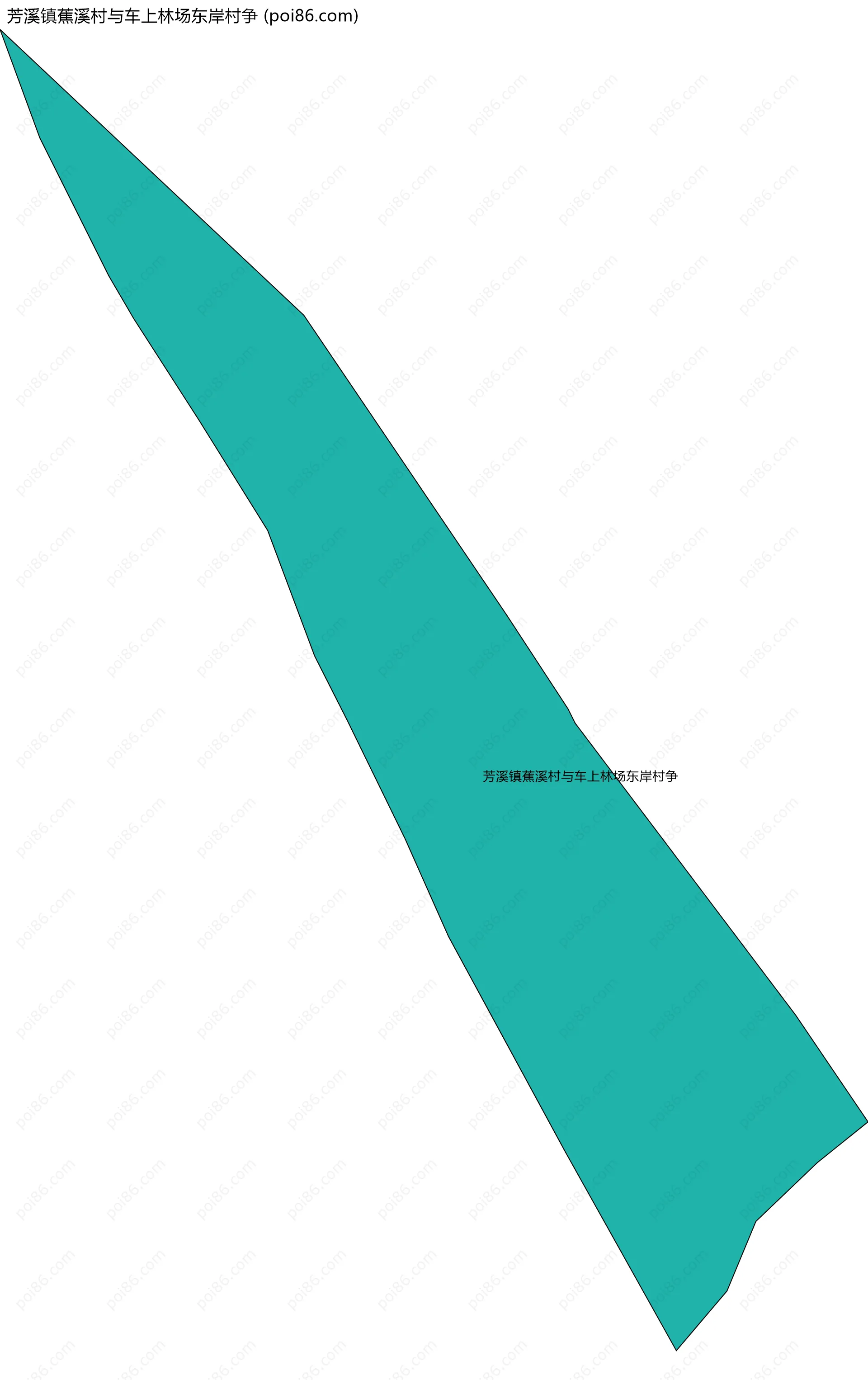 芳溪镇蕉溪村与车上林场东岸村争边界地图
