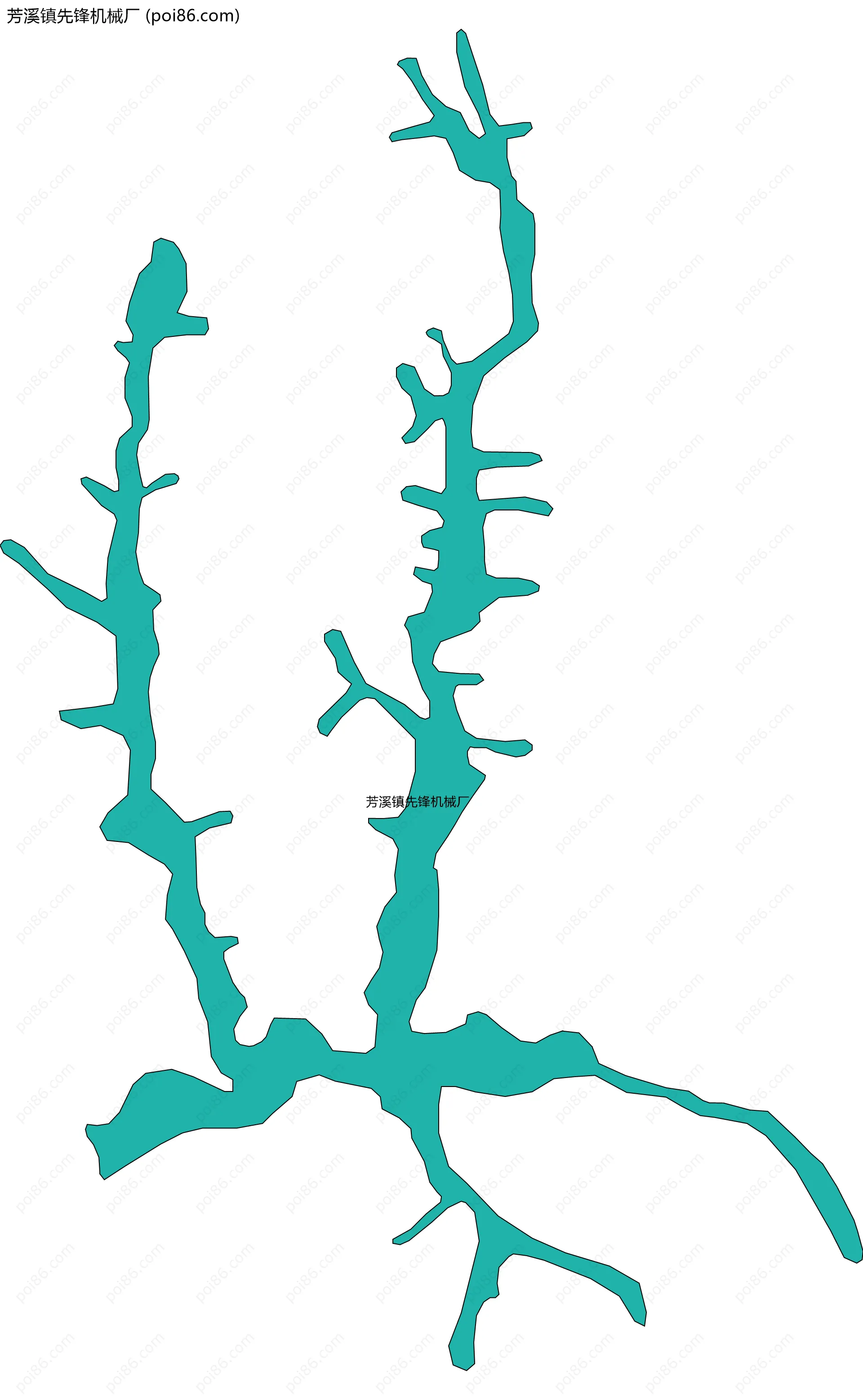 芳溪镇先锋机械厂边界地图