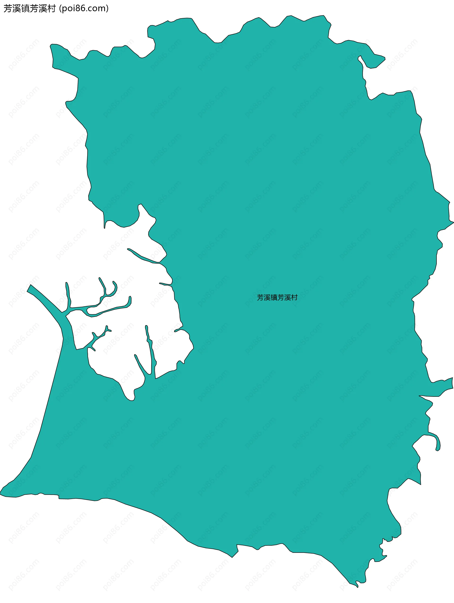 芳溪镇芳溪村边界地图