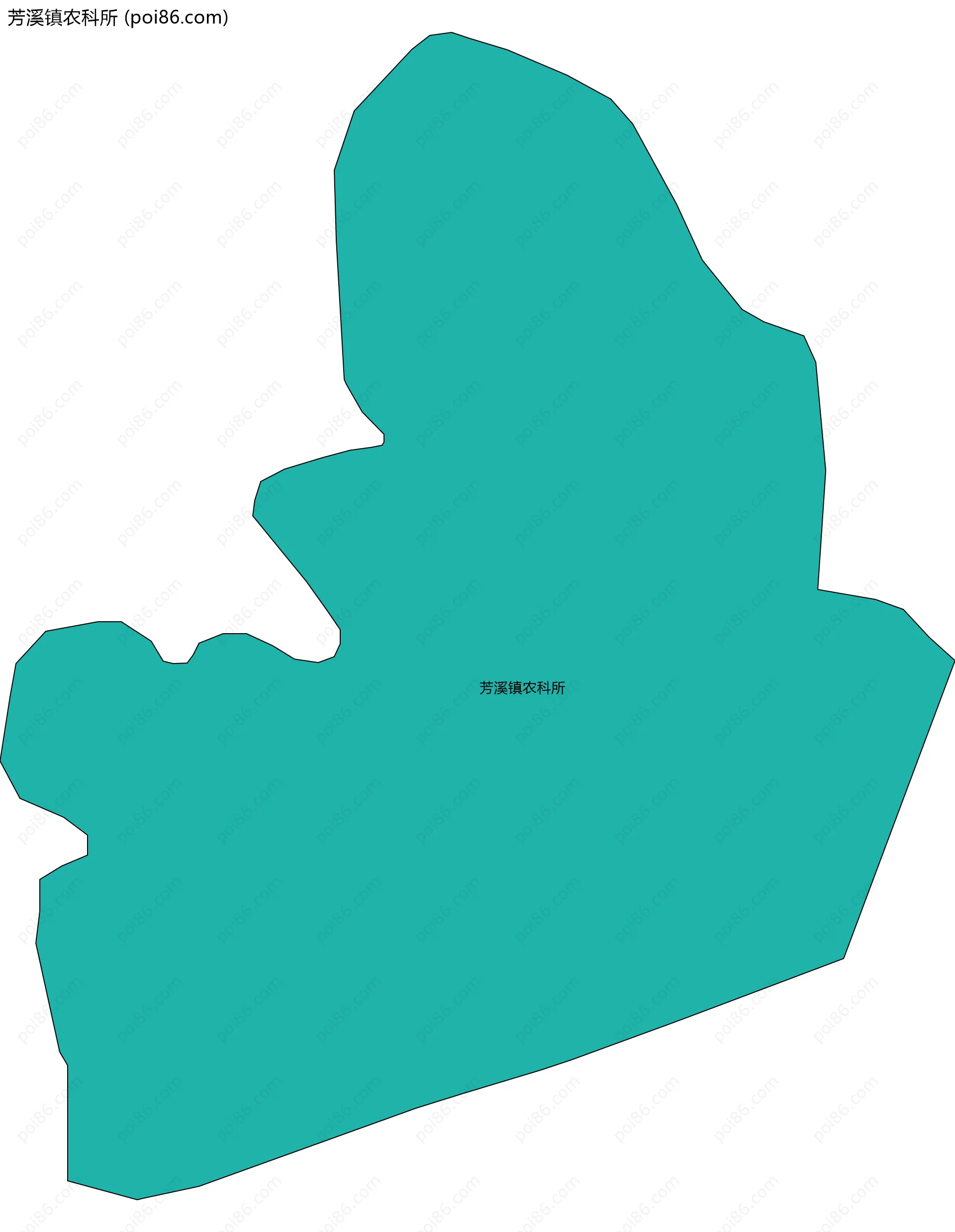 芳溪镇农科所边界地图