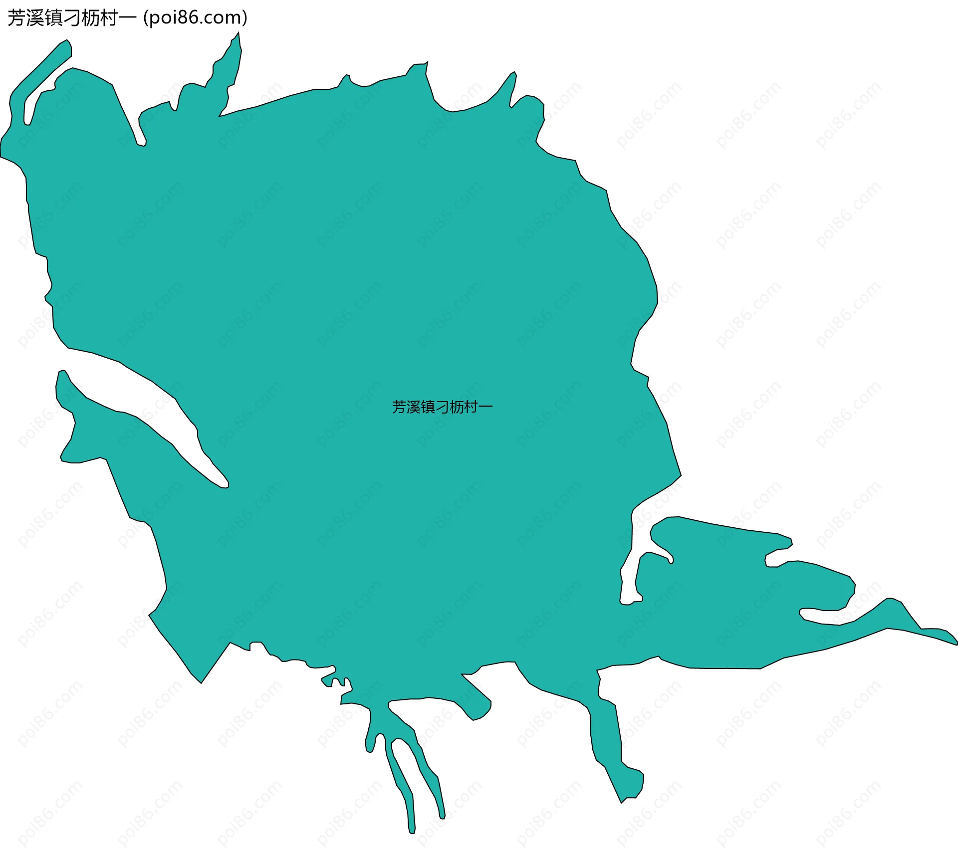 芳溪镇刁枥村一边界地图