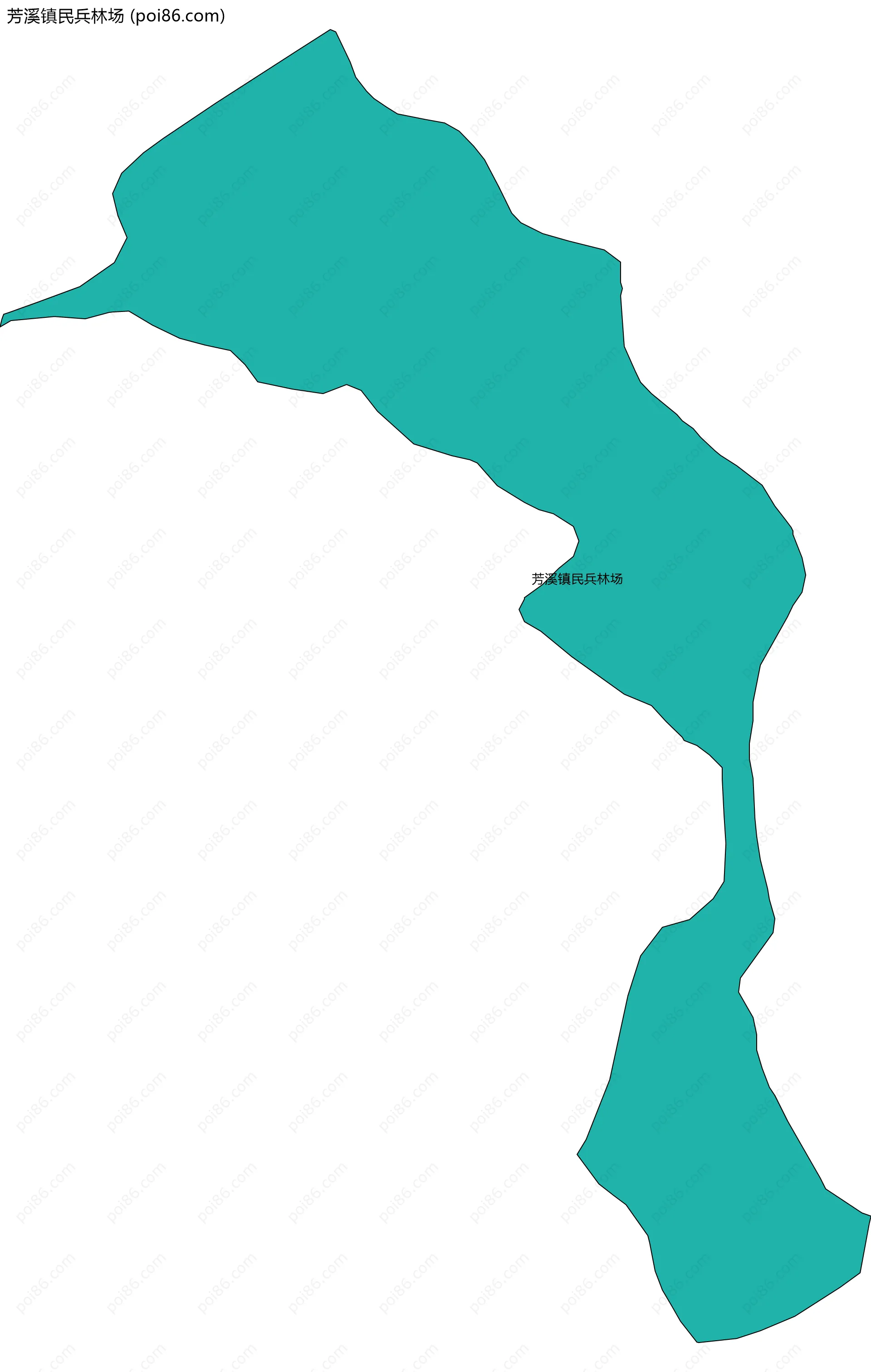 芳溪镇民兵林场边界地图